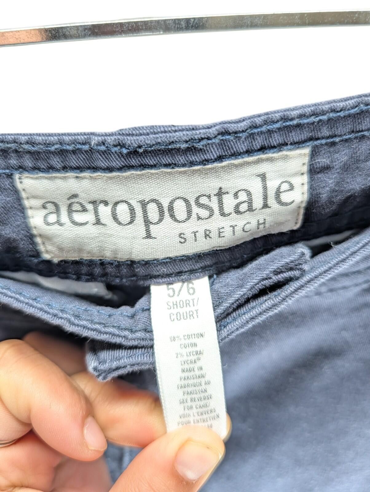 Aeropostale Aeropostale Navy Stretch Chino Pants – Women’s 5/6 (Short) Size 28" / US 6 / IT 42 - 4 Thumbnail