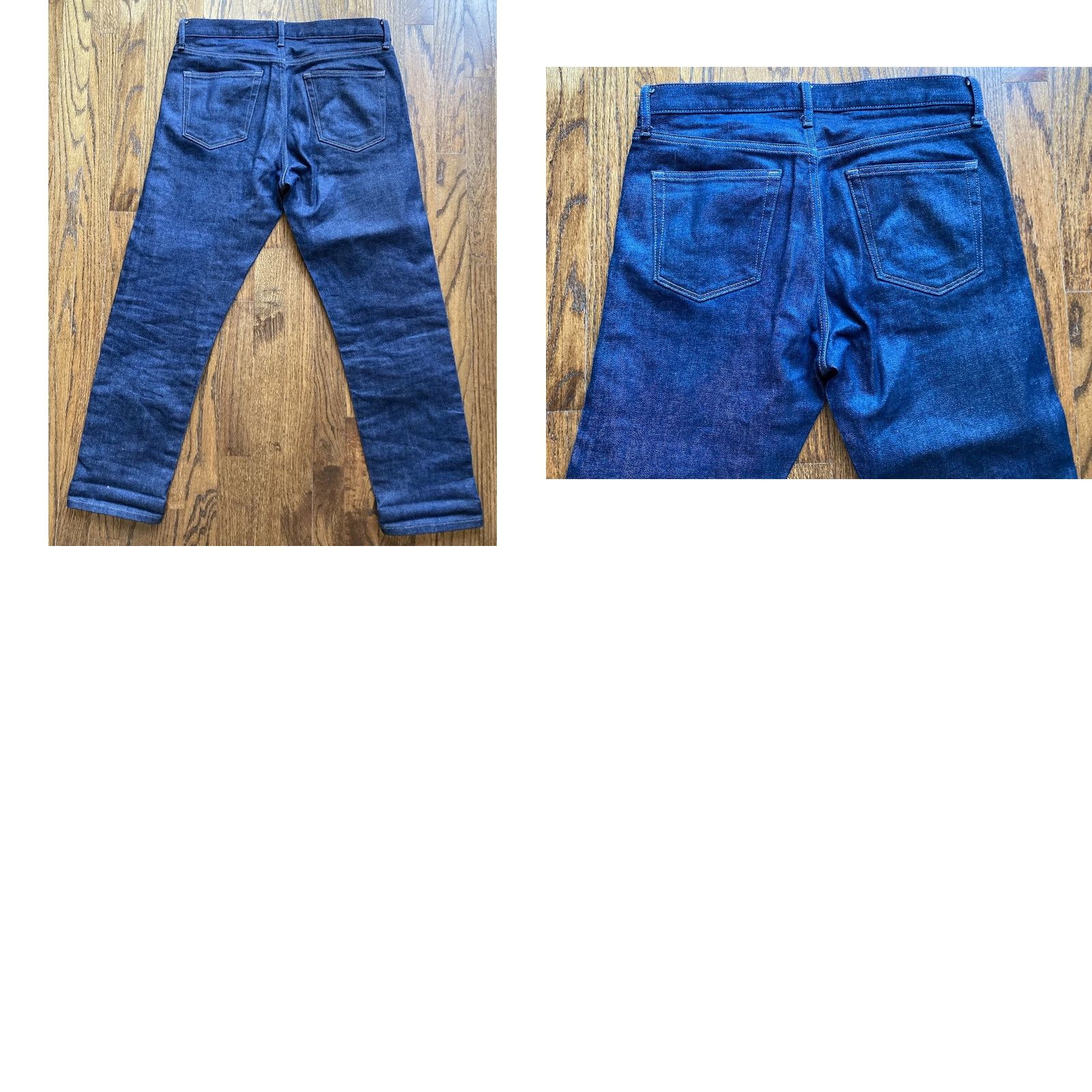 Uniqlo Uniqlo Mens Jeans Slim Straight Blue Size 32x27 Kaihara Selvedge Raw Denim Size US 32 / EU 48 - 9 Thumbnail