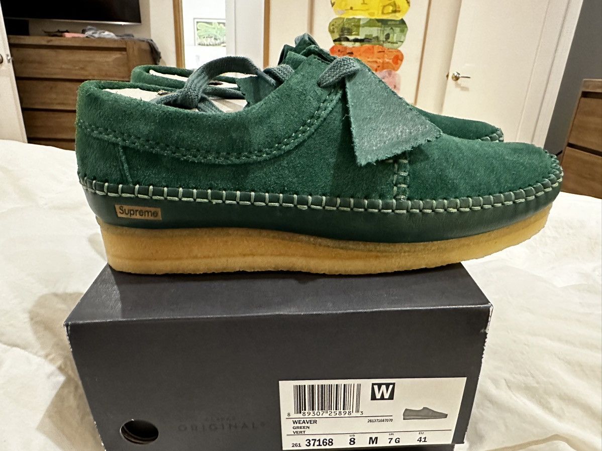 image of Clarks Wallaby Weaver Green Mens 8 Ds Shoes