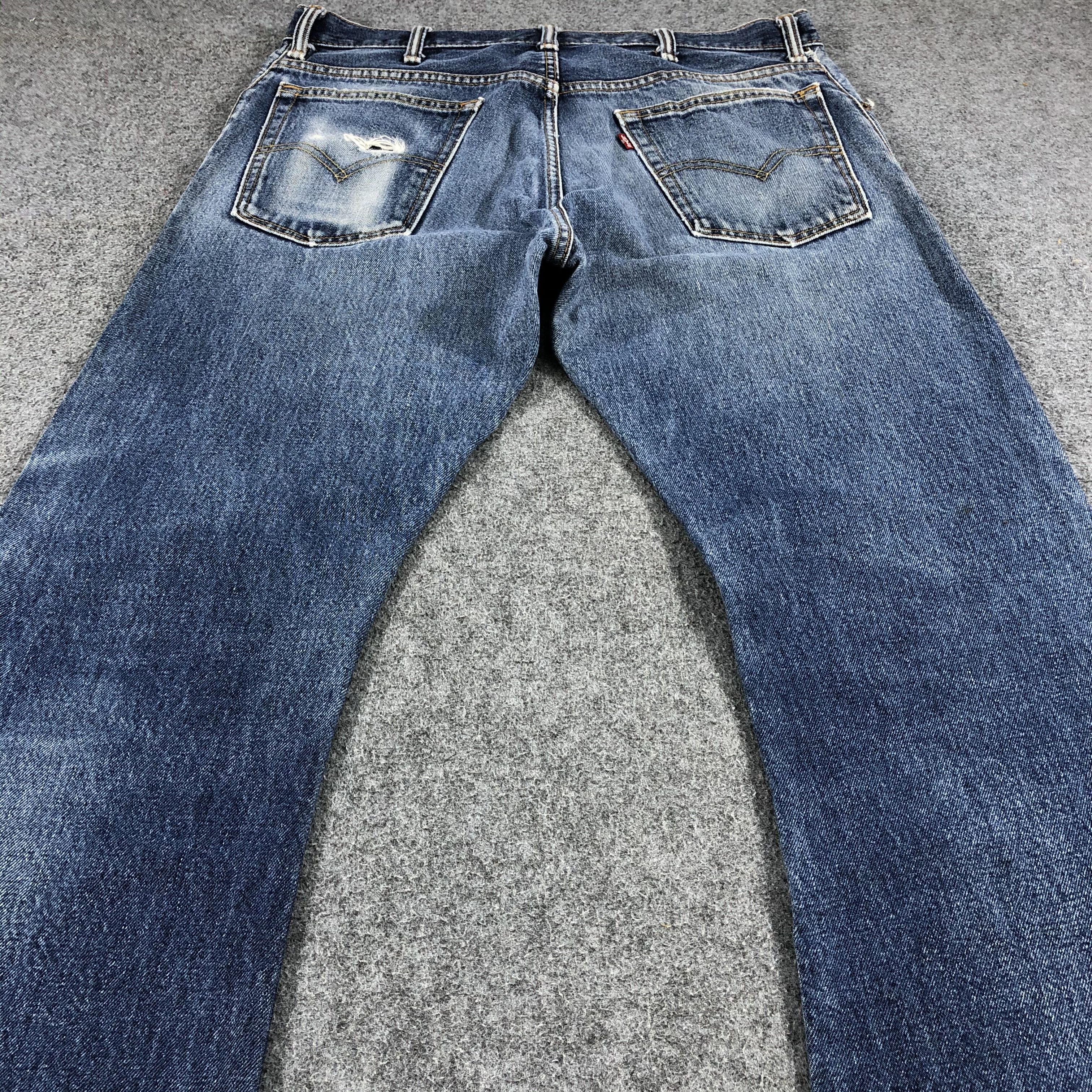 Levi's Vintage Levis 505 Jeans Stone Washed Denim-J1032 Size US 35 - 4 Thumbnail