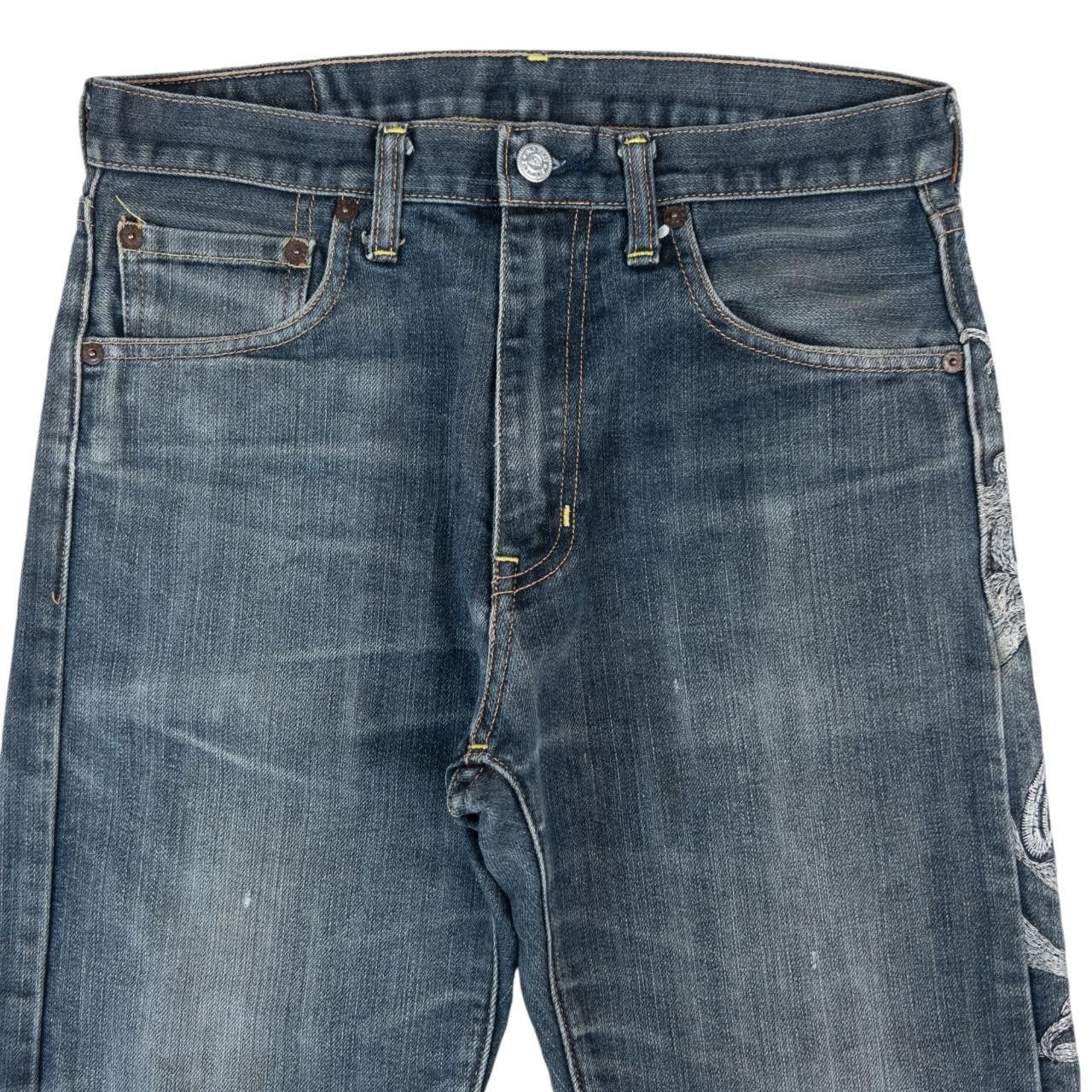 Other Vintage Sugoi Japanese Koi Embroidered Denim Jeans Size W30 Size US 30 / EU 46 - 3 Thumbnail