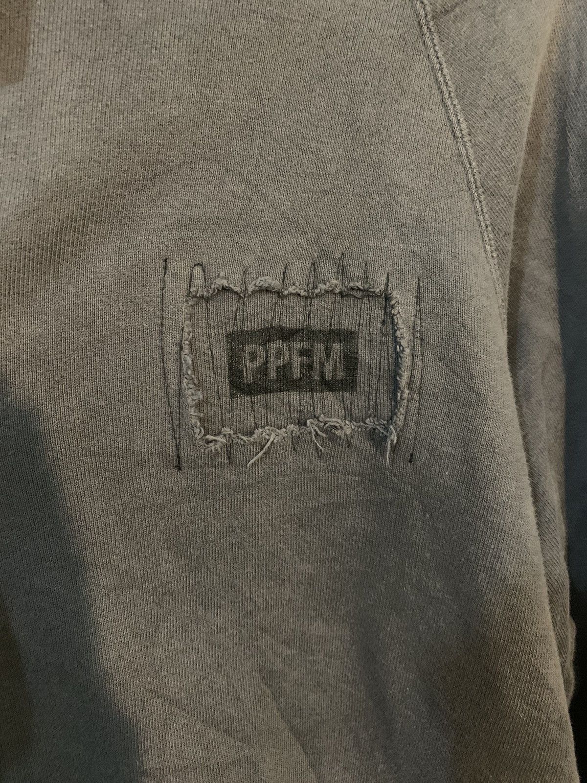 Japanese Brand × PPFM •SOLD• Japanese Zipper hoodie PPFM Distressed styel Size US XL / EU 56 / 4 - 7 Thumbnail