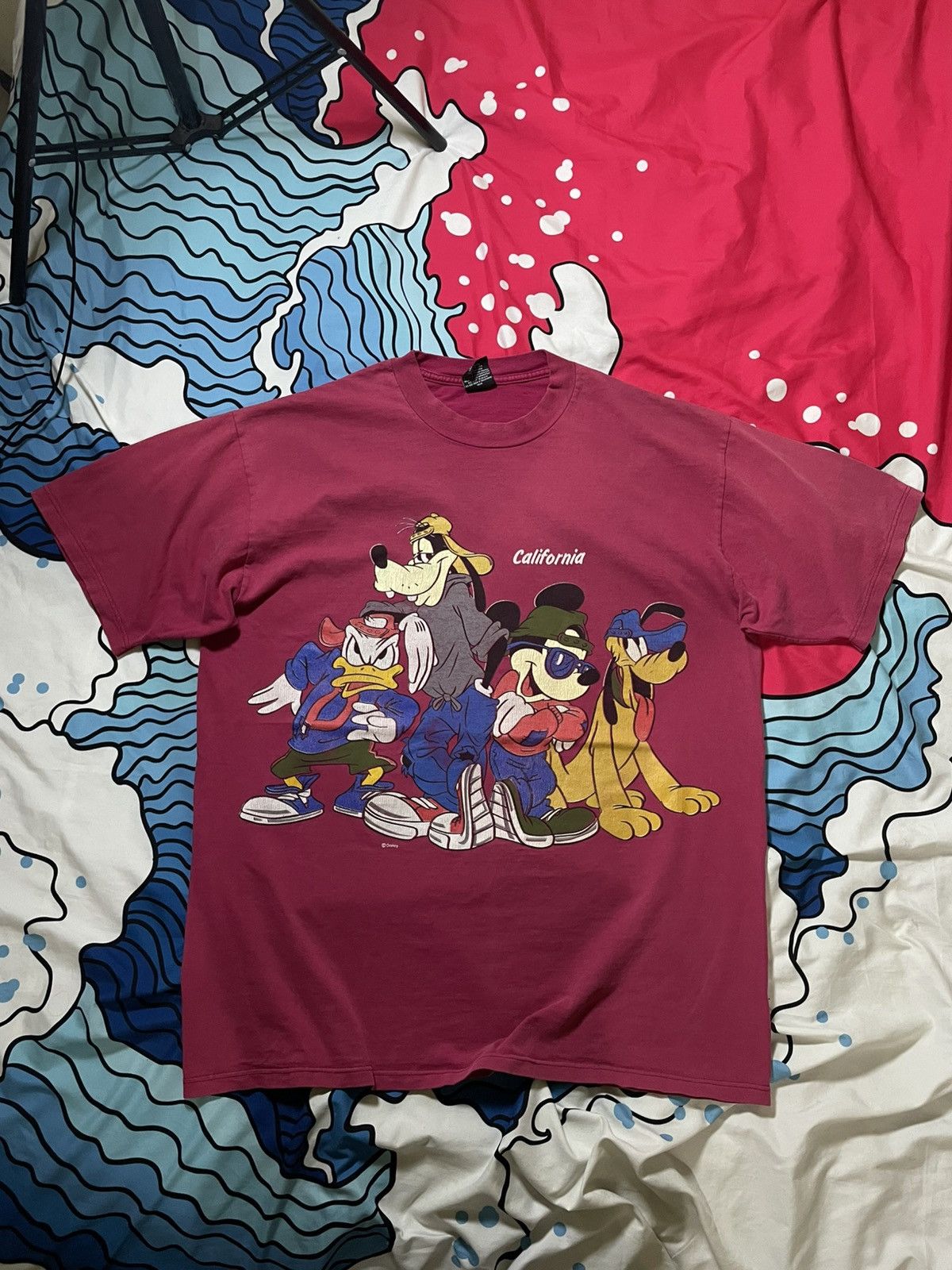 Disney Vintage Disney “California” Tee 🍷 Size US XL / EU 56 / 4 - 1 Thumbnail