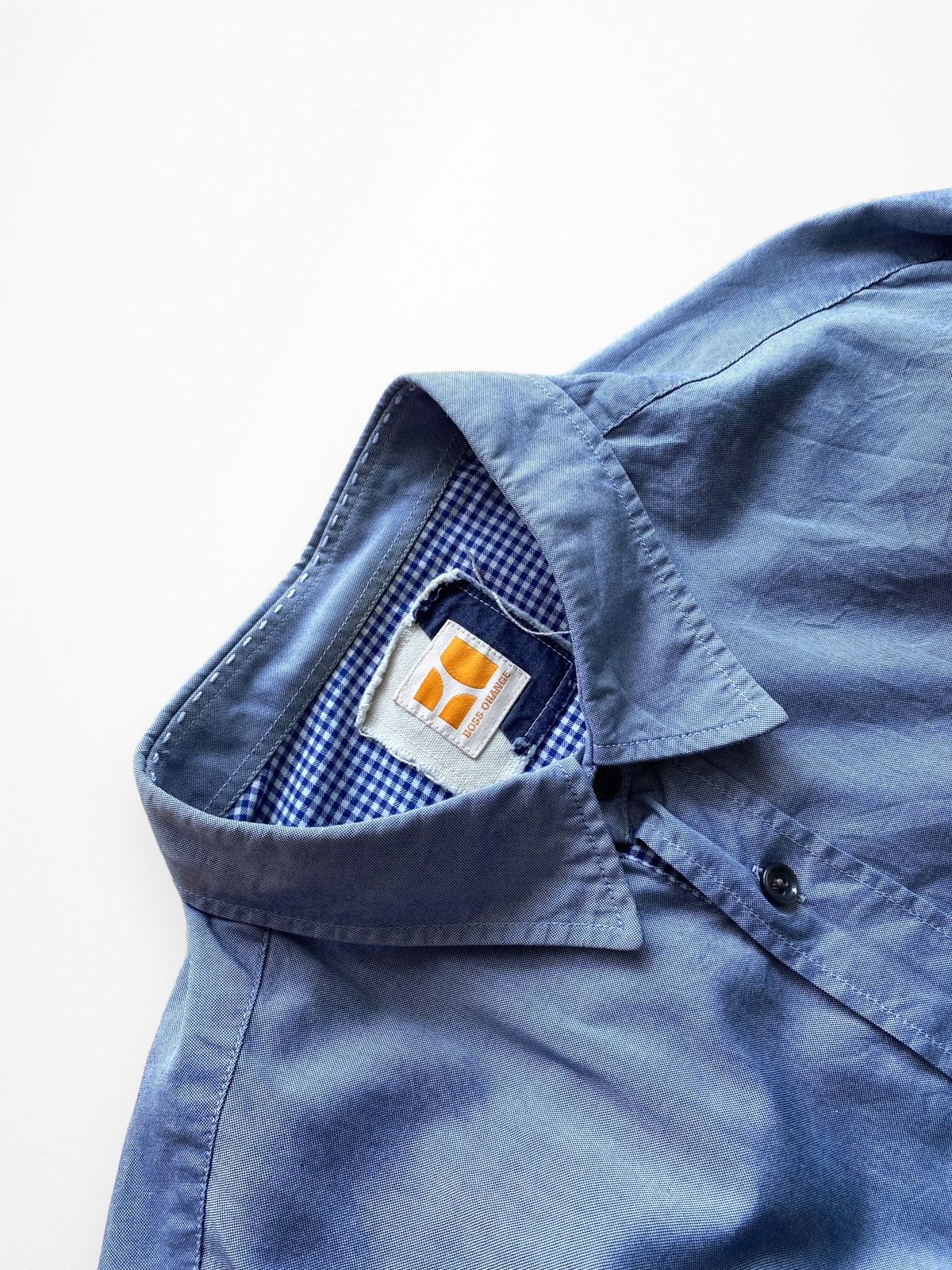 Hugo Boss Hugo Boss Orange Oxford ls shirt Size US L / EU 52-54 / 3 - 4 Thumbnail