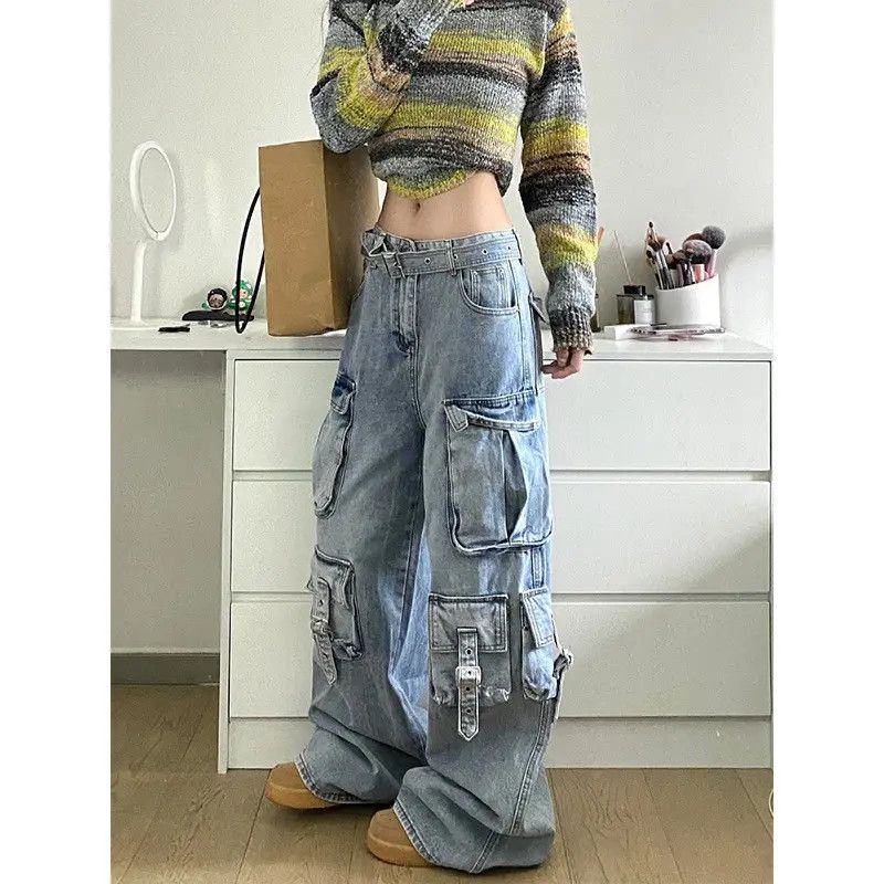 Japanese Brand × Jean Loose multi pocket workwear wide leg jeans Size US 32 / EU 48 - 3 Thumbnail