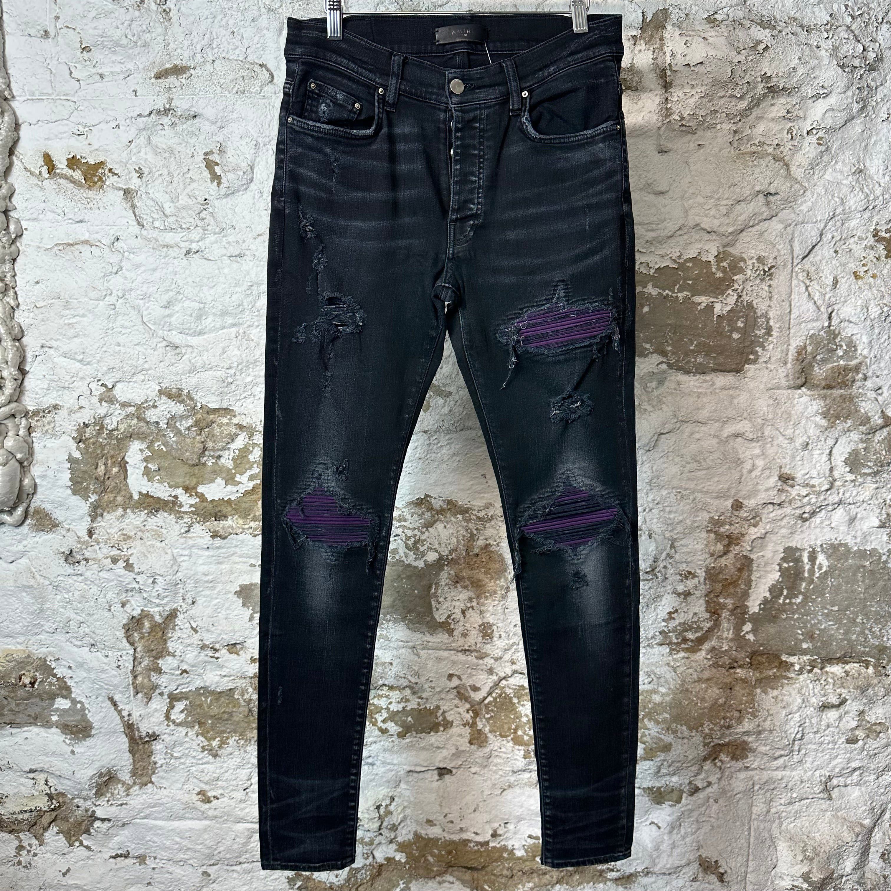 【正規品】amiri mx1 30 アミリ デニム purple ksubi Amiri Amiri purple MX1 Jeans | Grailed