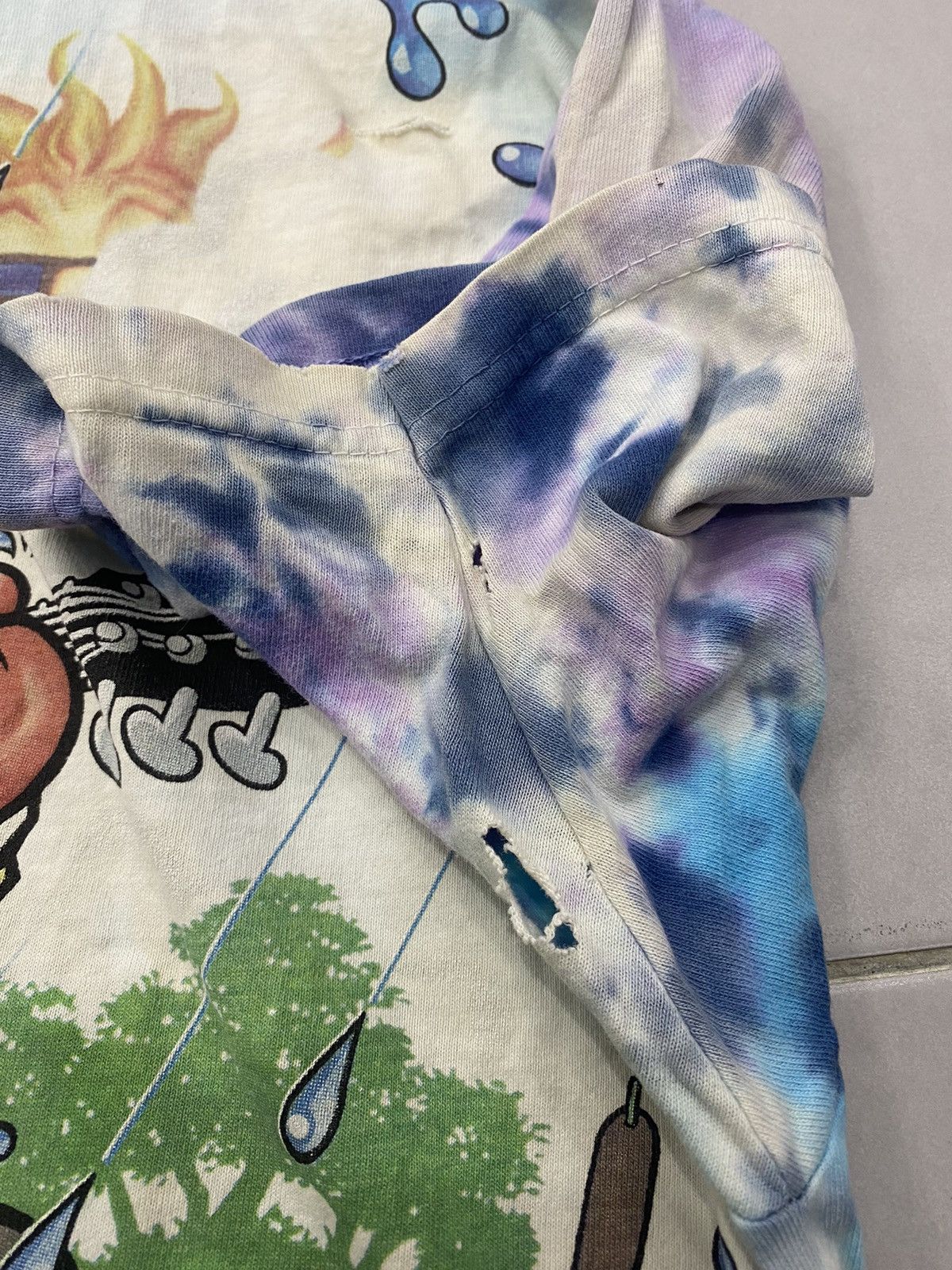 Grateful Dead × Liquid Blue × Vintage Vtg Liquid Blue Grateful Dead vintage rock tie-dye shirt Size US L / EU 52-54 / 3 - 10 Thumbnail