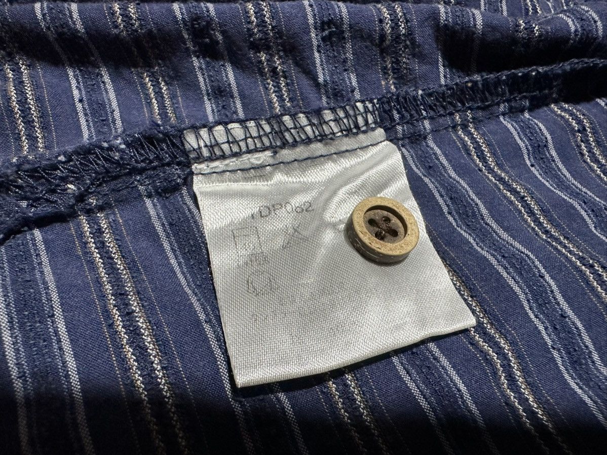 Japanese Brand 🔥Vintage Kansai Jeans Striped Open Collar Shirt Size US XL / EU 56 / 4 - 8 Thumbnail