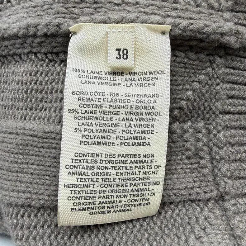 Hermes Hermes Gray beige wool cardigan, drop shoulder style Size XS / US 0-2 / IT 36-38 - 7 Thumbnail