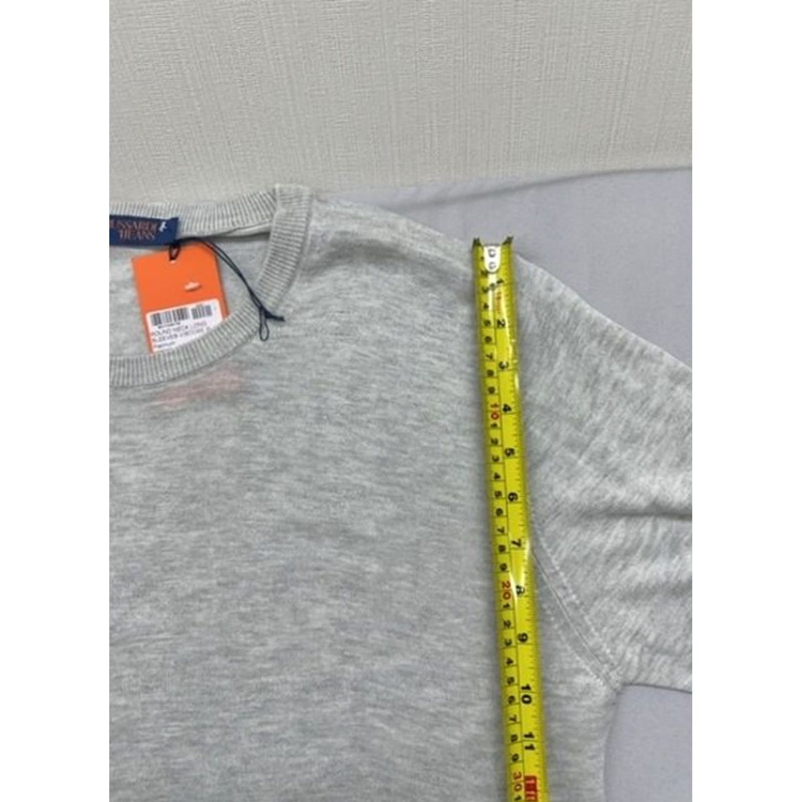 Trussardi Trussardi Jeans Unisex XXL Gray Viscose Knit Crew Neck Sweater Italy Size US XXL / EU 58 / 5 - 7 Thumbnail