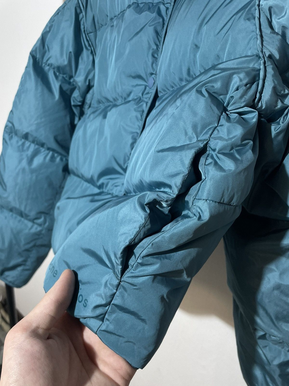 Acne Studios Acne Studios Oliviera Tech Nylon Down Coat In Blue Size S / US 4 / IT 40 - 11 Thumbnail