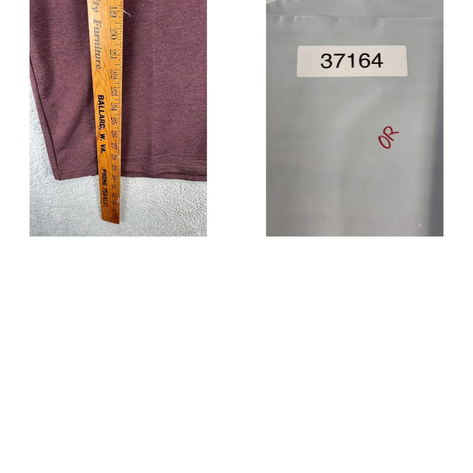 Orvis Orvis T-Shirt Adult XL Crew Neck Colorblock Long Sleeve Tee Mens Maroon Black Size US XL / EU 56 / 4 - 8 Thumbnail