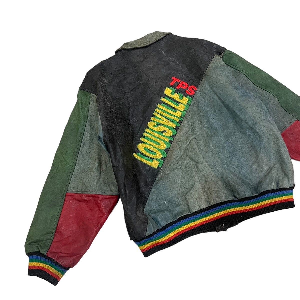 Louisville Slugger 🔥Vintage 90s Louisville Varsity Leather Jacket Size US L / EU 52-54 / 3 - 13 Thumbnail
