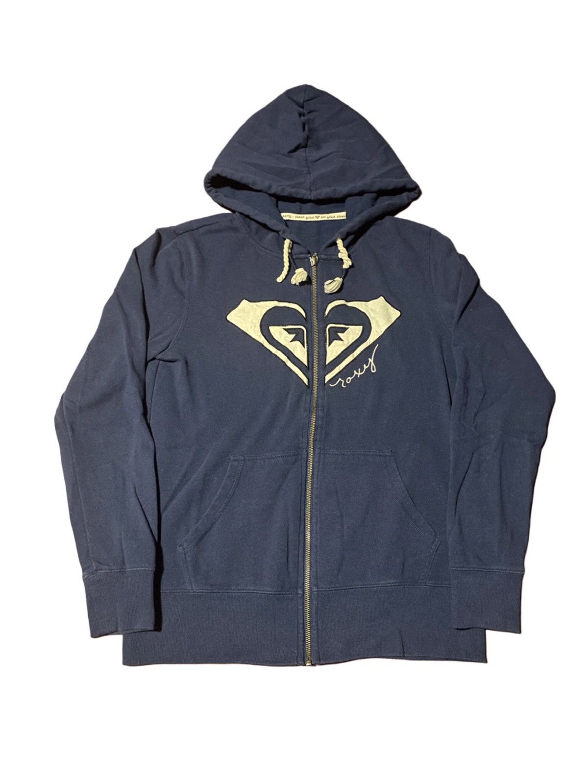 Quiksilver × Vintage Y2K-90s Roxy Surfer Embroidered Zip up Size L / US 10 / IT 46 - 1 Thumbnail