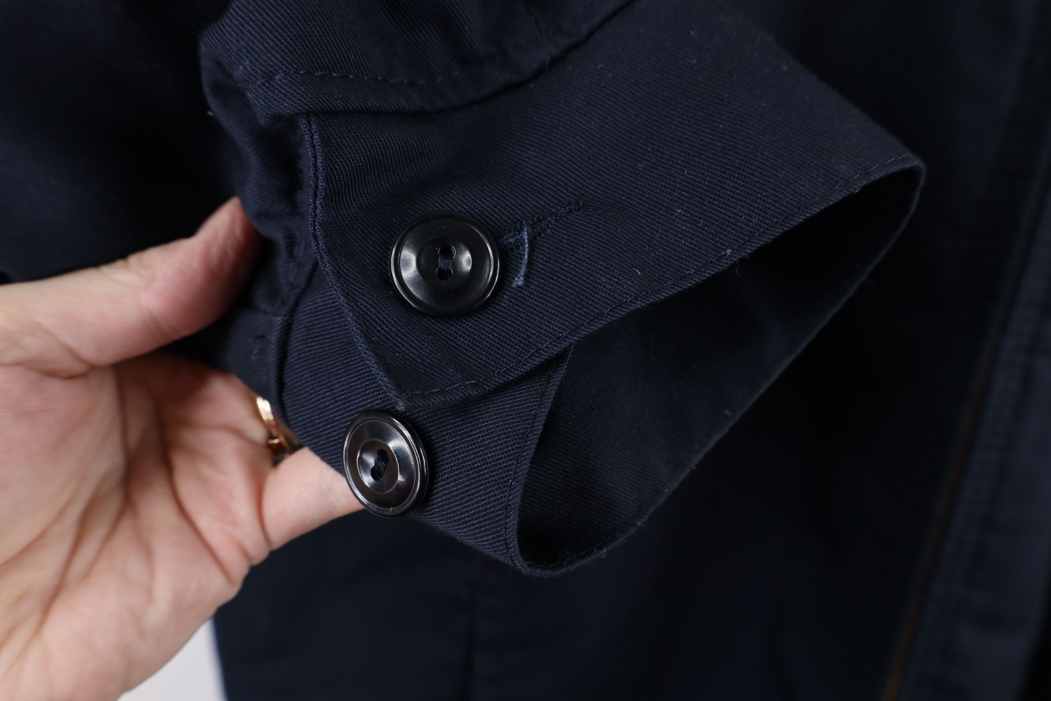 Vintage Vintage 90s Streetwear Workwear Mechanic Jacket Navy Blue Size US XL / EU 56 / 4 - 4 Thumbnail