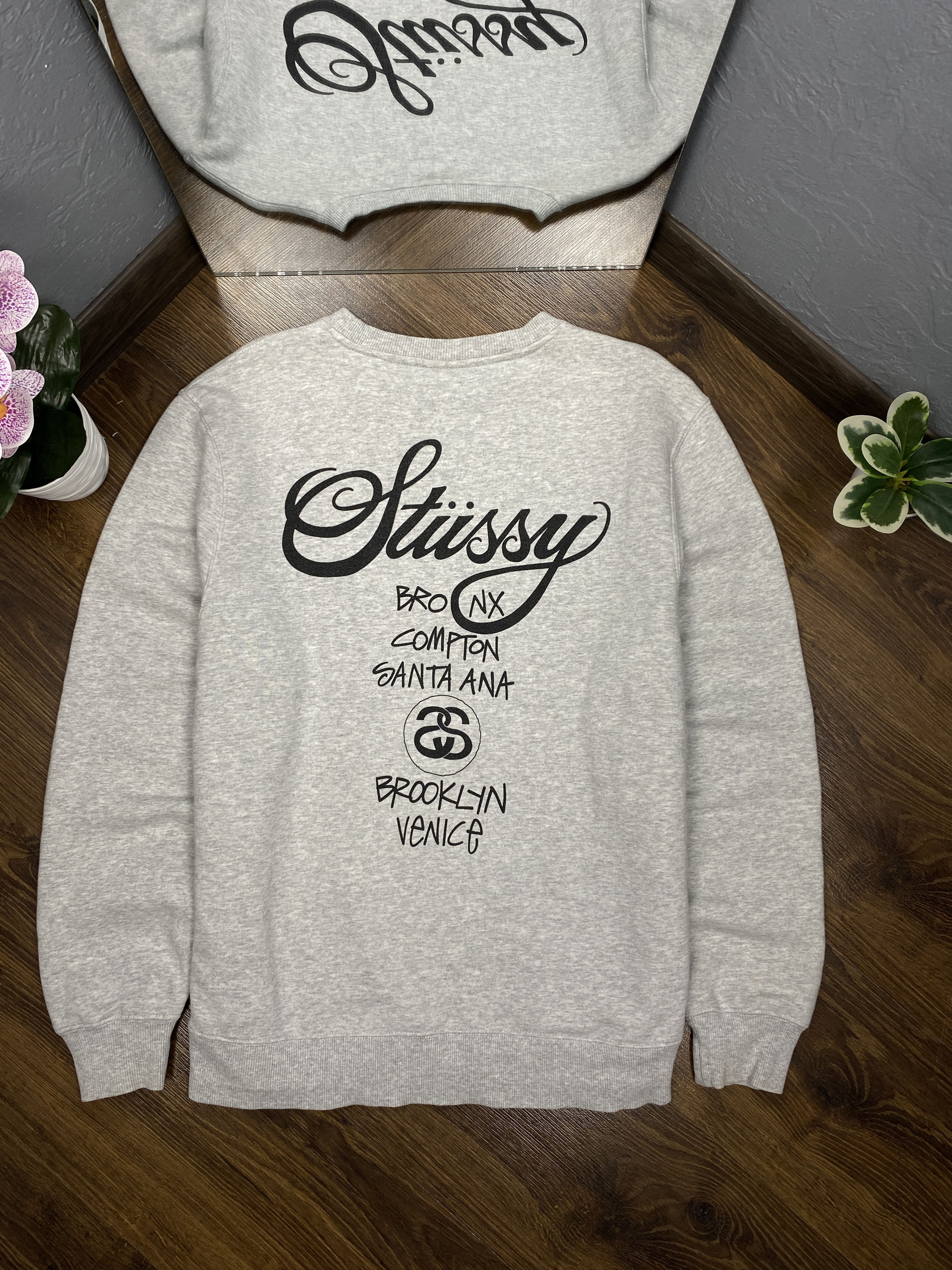 Stussy × Vintage Stussy mens crew neck sweatshirt Size US S / EU 44-46 / 1 - 8 Thumbnail