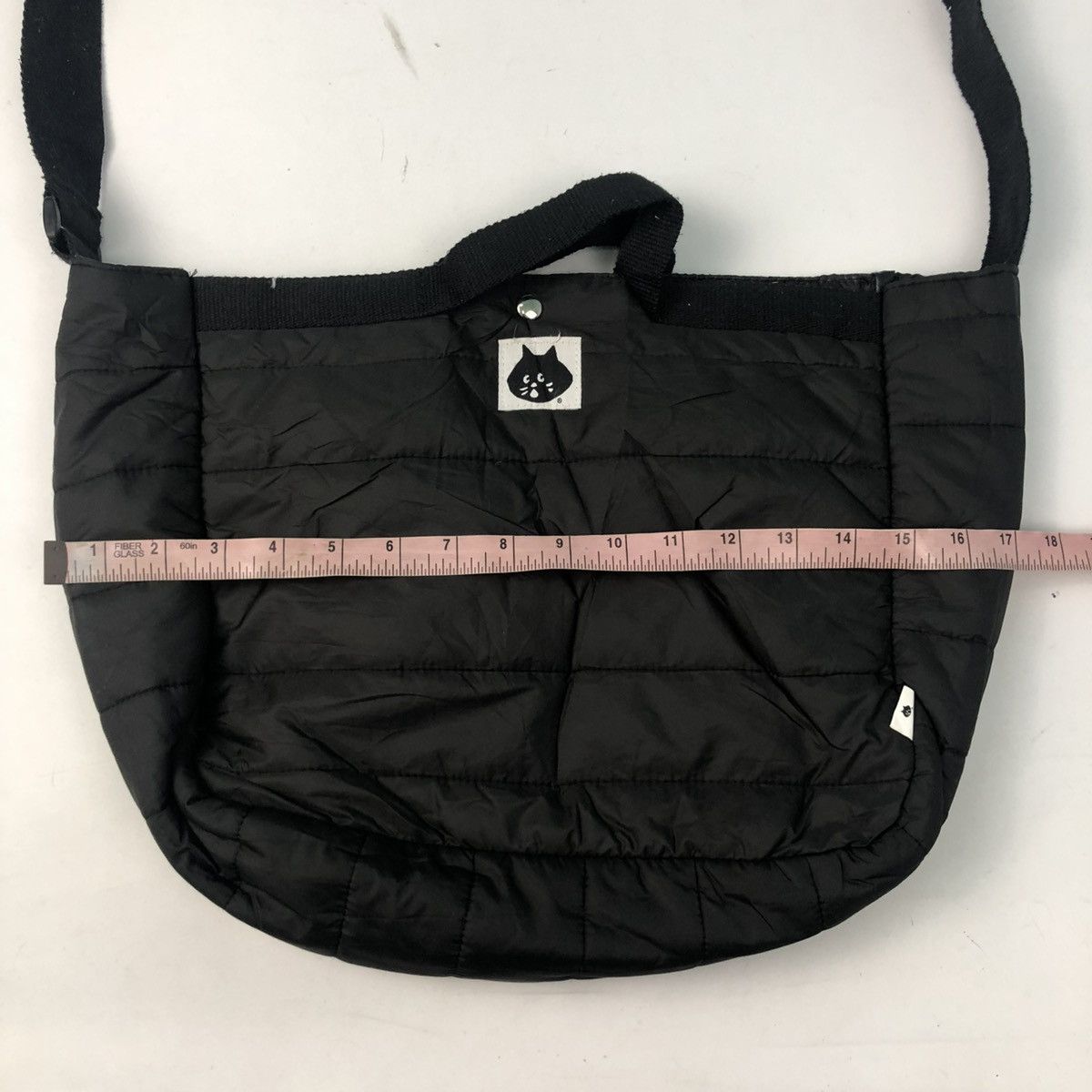 Tsumori Chisato ‼️YES‼️ NE NET NYA SURPRISE CAT BLACK PUFFER QUILTED SLING BAG Size ONE SIZE - 7 Thumbnail