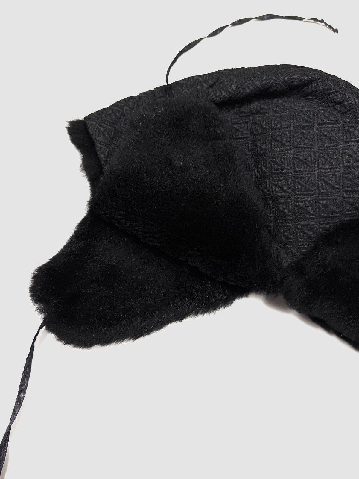 Fendi Fendi Fur FF Monogram Nylon Chapka Hat Size ONE SIZE - 11 Thumbnail