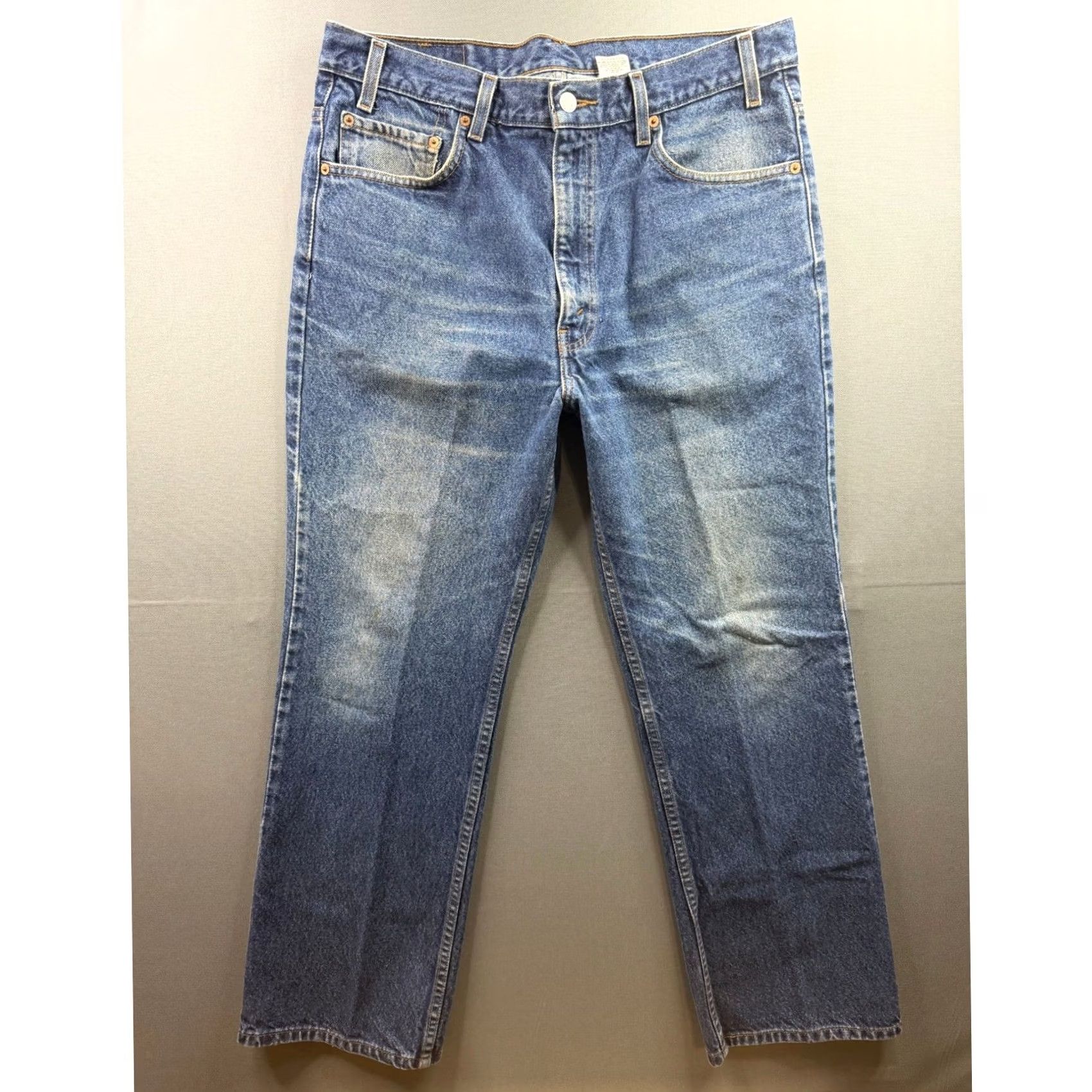 Levi's VINTAGE Levi'S Jeans Mens 35 Blue Bootcut Denim 34x30 Size US 35 - 6 Thumbnail