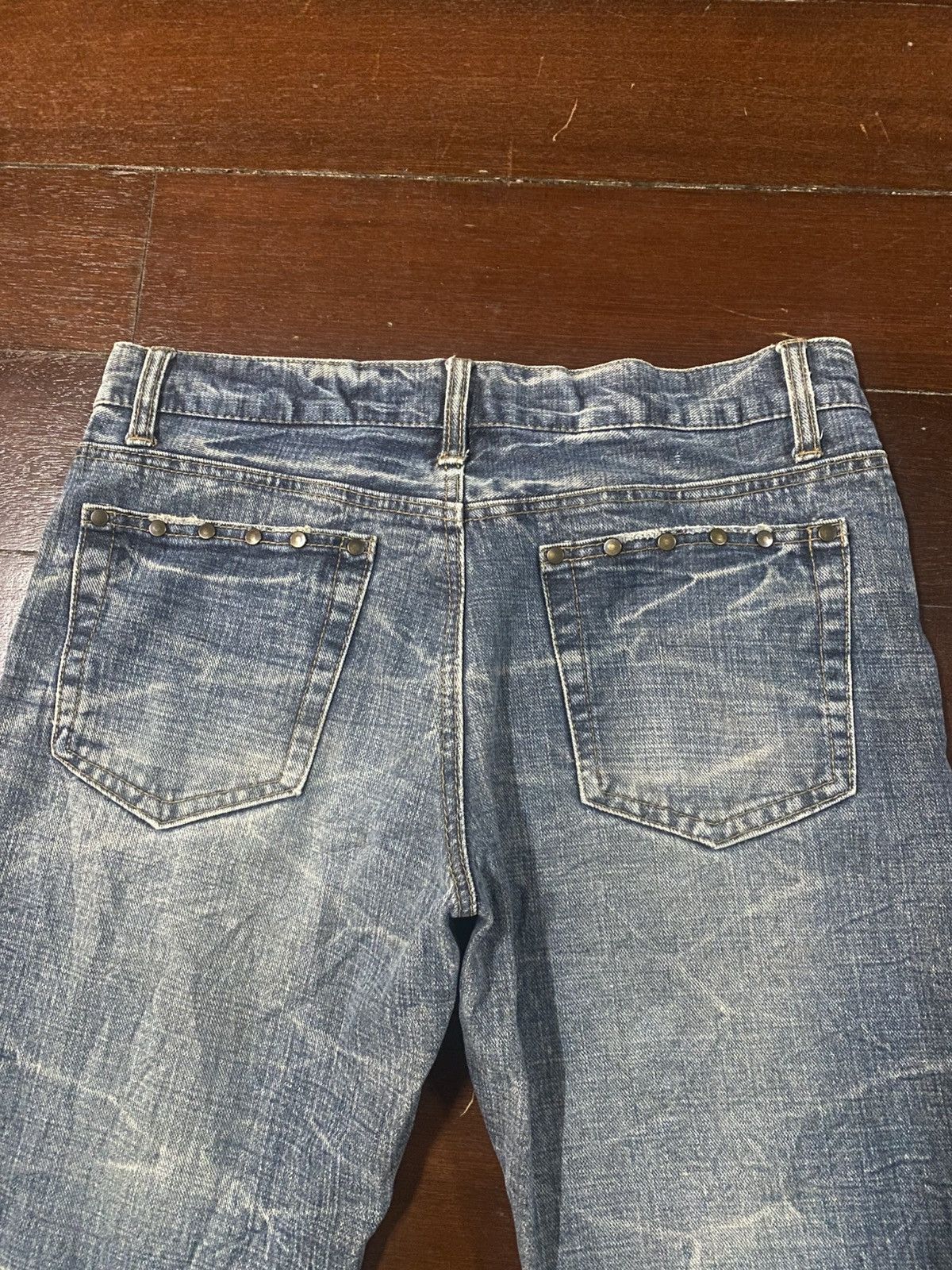 If Six Was Nine Rare design BACK RUSH style studded metal PUNK distressed Size US 34 / EU 50 - 13 Thumbnail