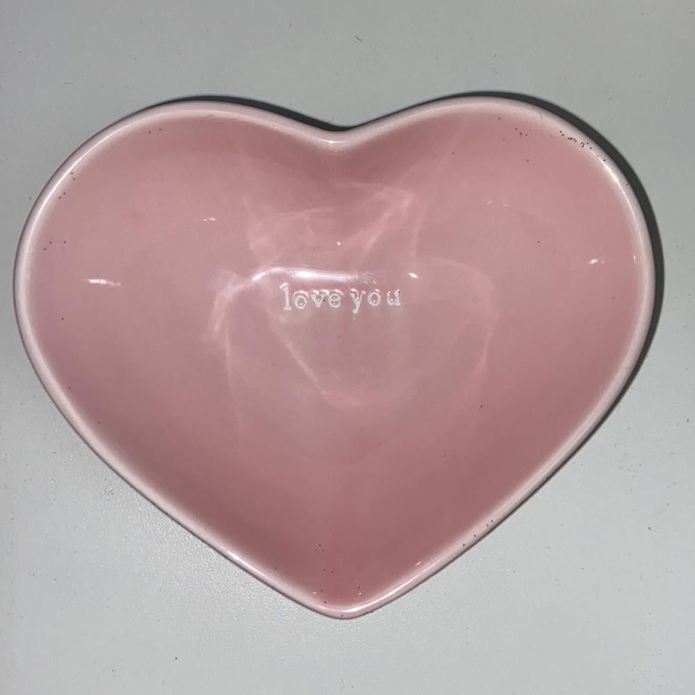 Designer Heart Shaped Ceramic Bowls Set of 2 Size ONE SIZE - 3 Thumbnail