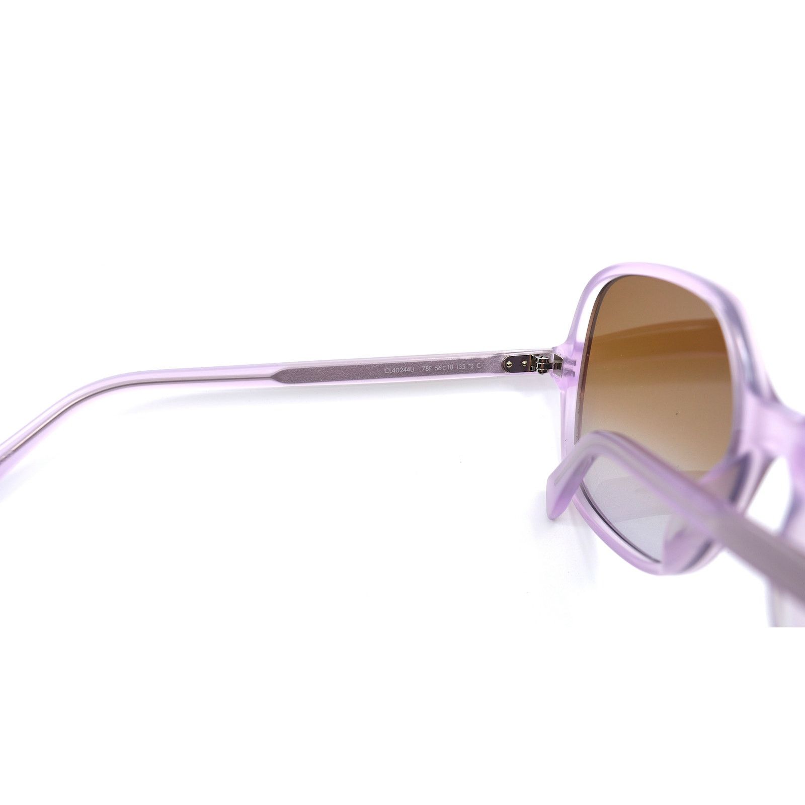 Celine NEW CELINE CL40244U 78F OPAL LILAC BROWN GRADIENT SUNGLASSES Size ONE SIZE - 10 Thumbnail