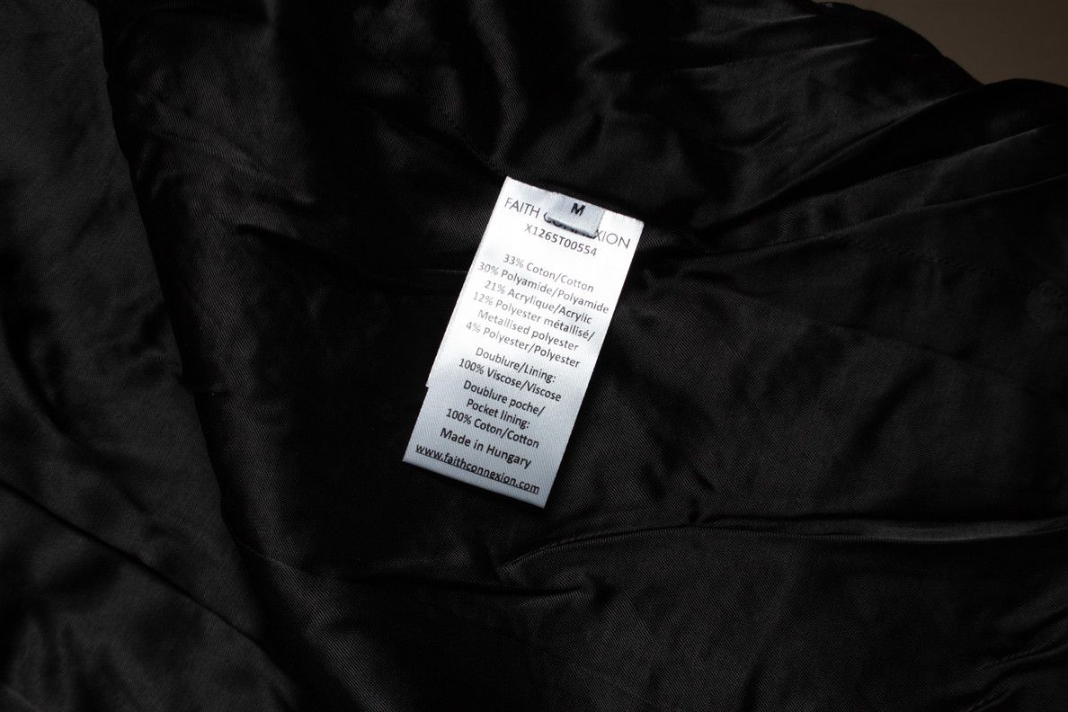 Faith Connexion Faith Connexion, Black tweed biker jacket Size US M / EU 48-50 / 2 - 6 Thumbnail