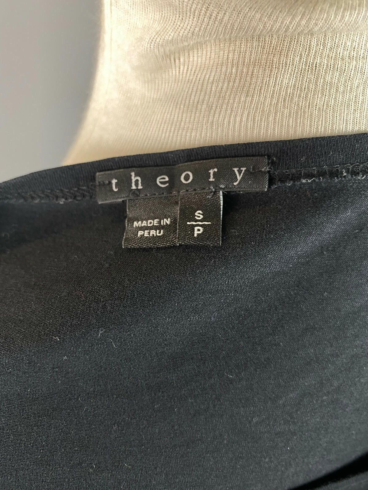 Theory Theory Black Cotton Pullover Sweater Size Petite Small Size S / US 4 / IT 40 - 7 Thumbnail