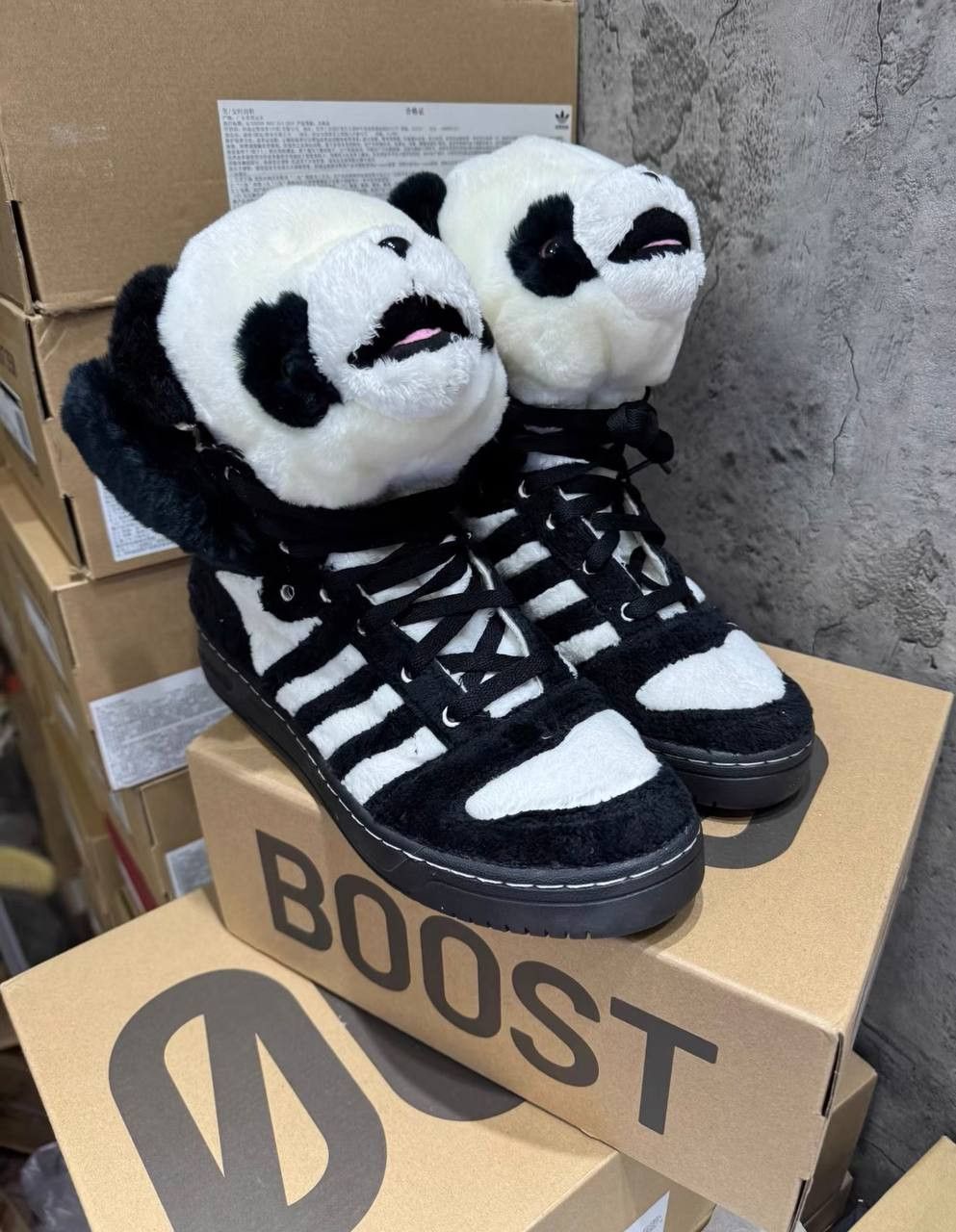Jeremy Scott Adidas Jeremy Scott Wings Panda Bear sneakers Size US 11 / EU 44 - 1 Thumbnail
