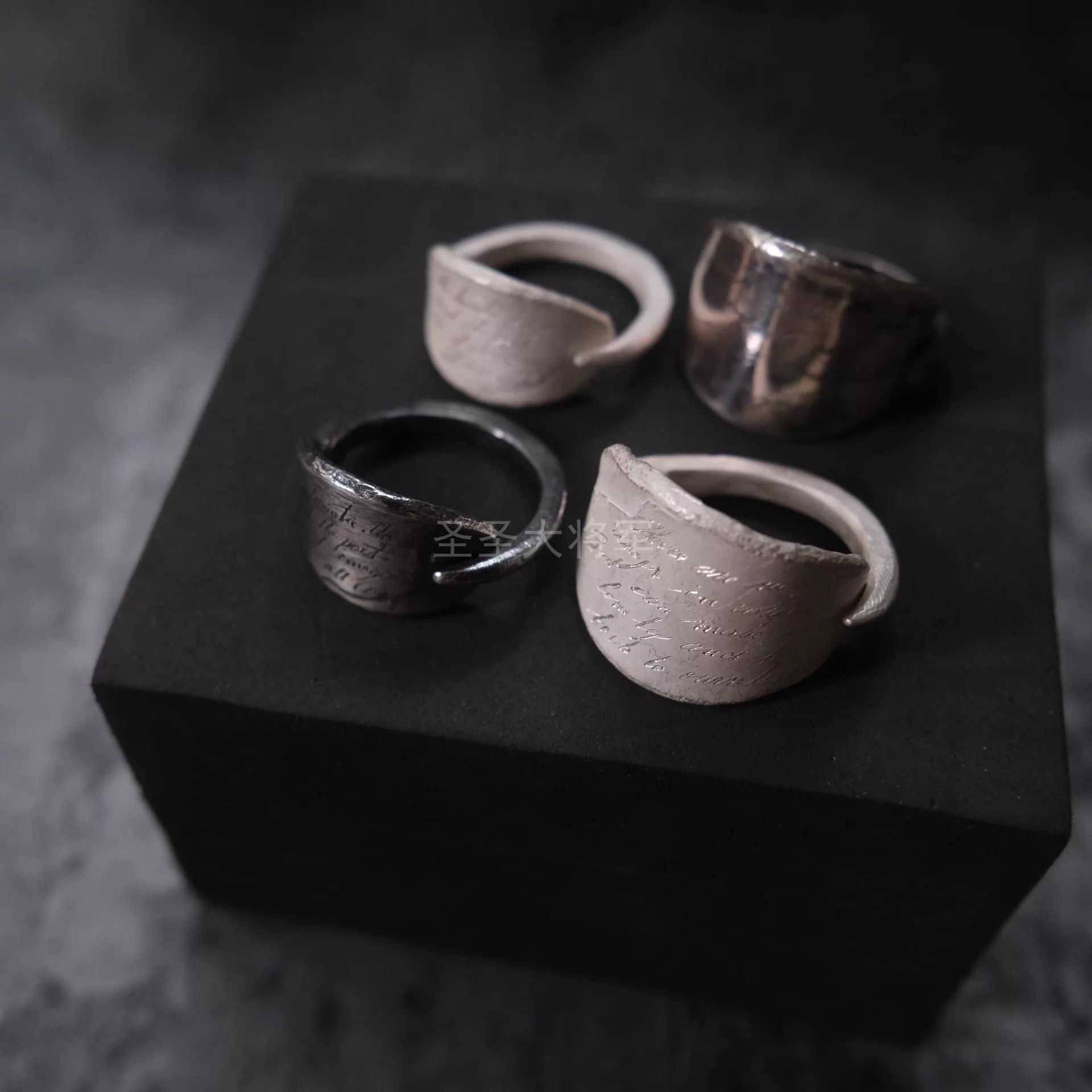 Uma Wang Detaj Uma Wang Luna Series Shakespeare/Hesse Poetry Ring Size ONE SIZE - 6 Thumbnail