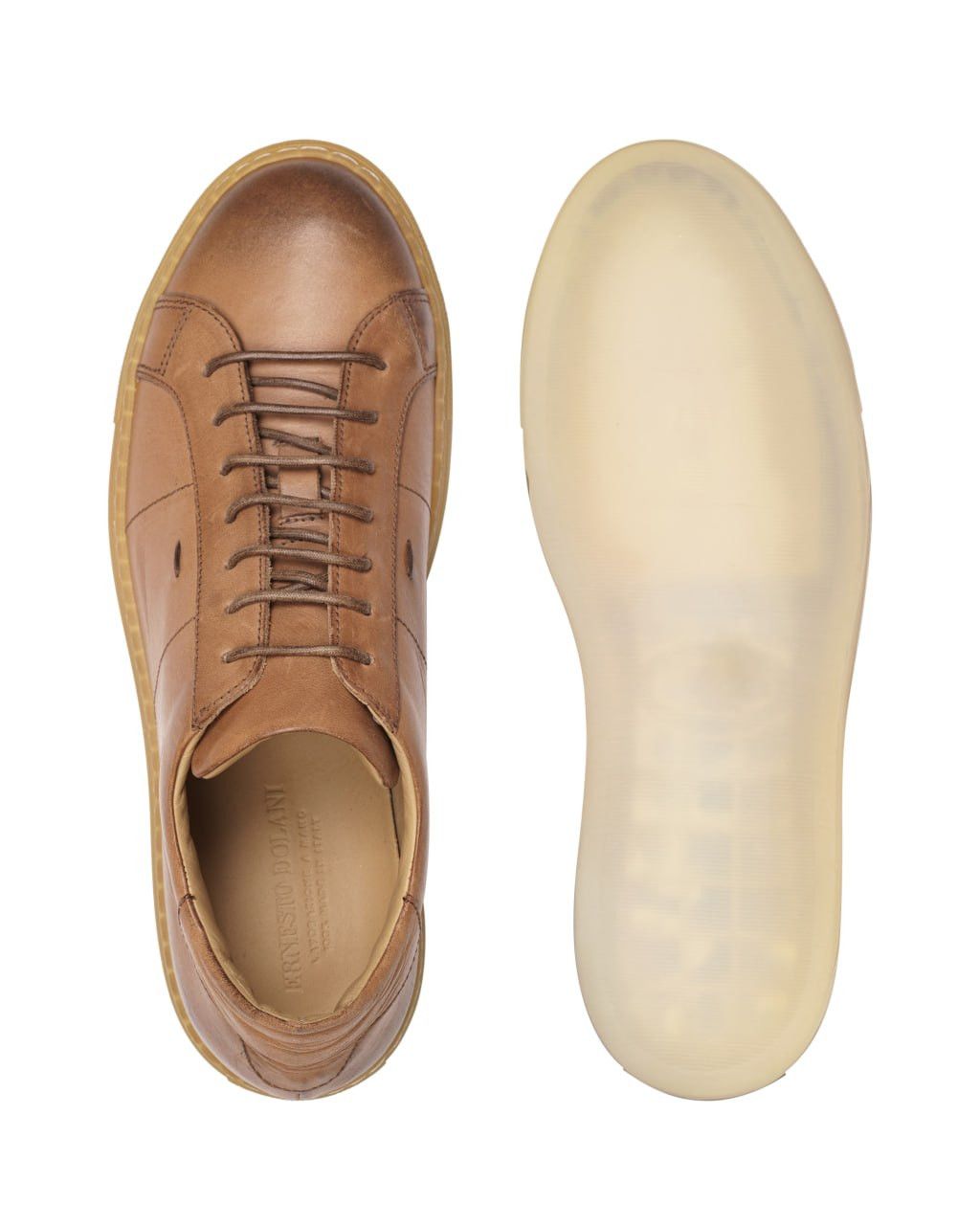 Other SALE | ERNESTO DOLANI / HANDCRAFTED LEATHER SNEAKERS Size US 7 / EU 40 - 3 Thumbnail