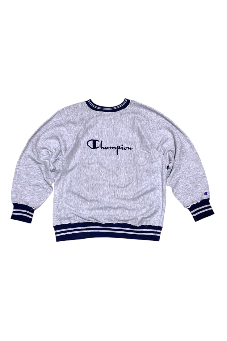 Champion Vintage Distressed Champion reversewave 2 bar 90s Sweatshirt Size US L / EU 52-54 / 3 - 1 Thumbnail