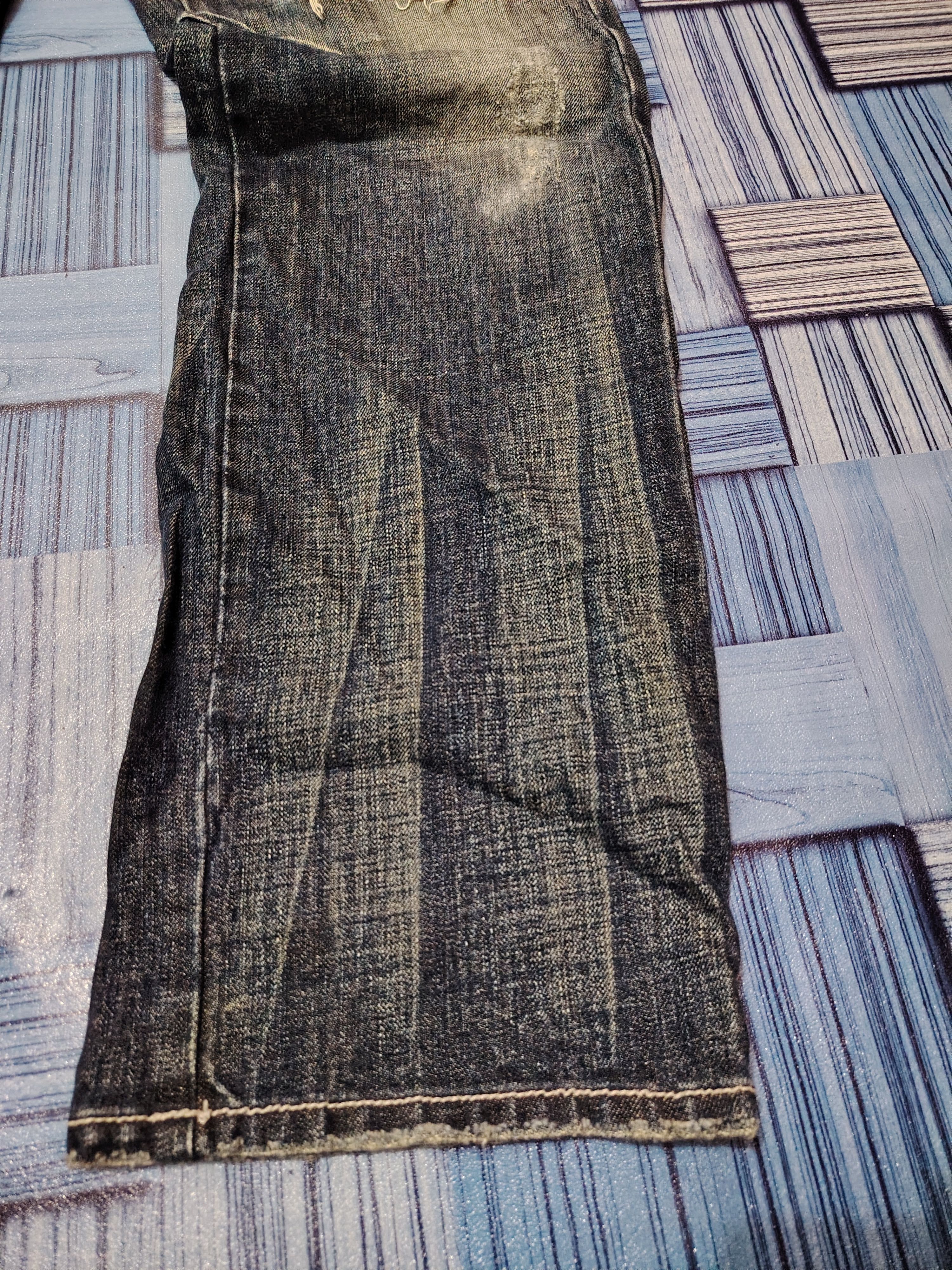 Japanese Brand Distressed denim osaka big train flared jeans Size US 31 - 4 Thumbnail