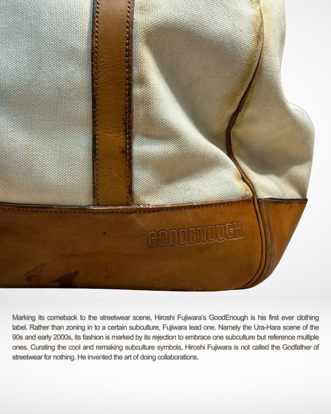 GOODENOUGH Porter 2002 Tougher Than Leather Canvas Tote Bag XL Size ONE SIZE - 2 Thumbnail