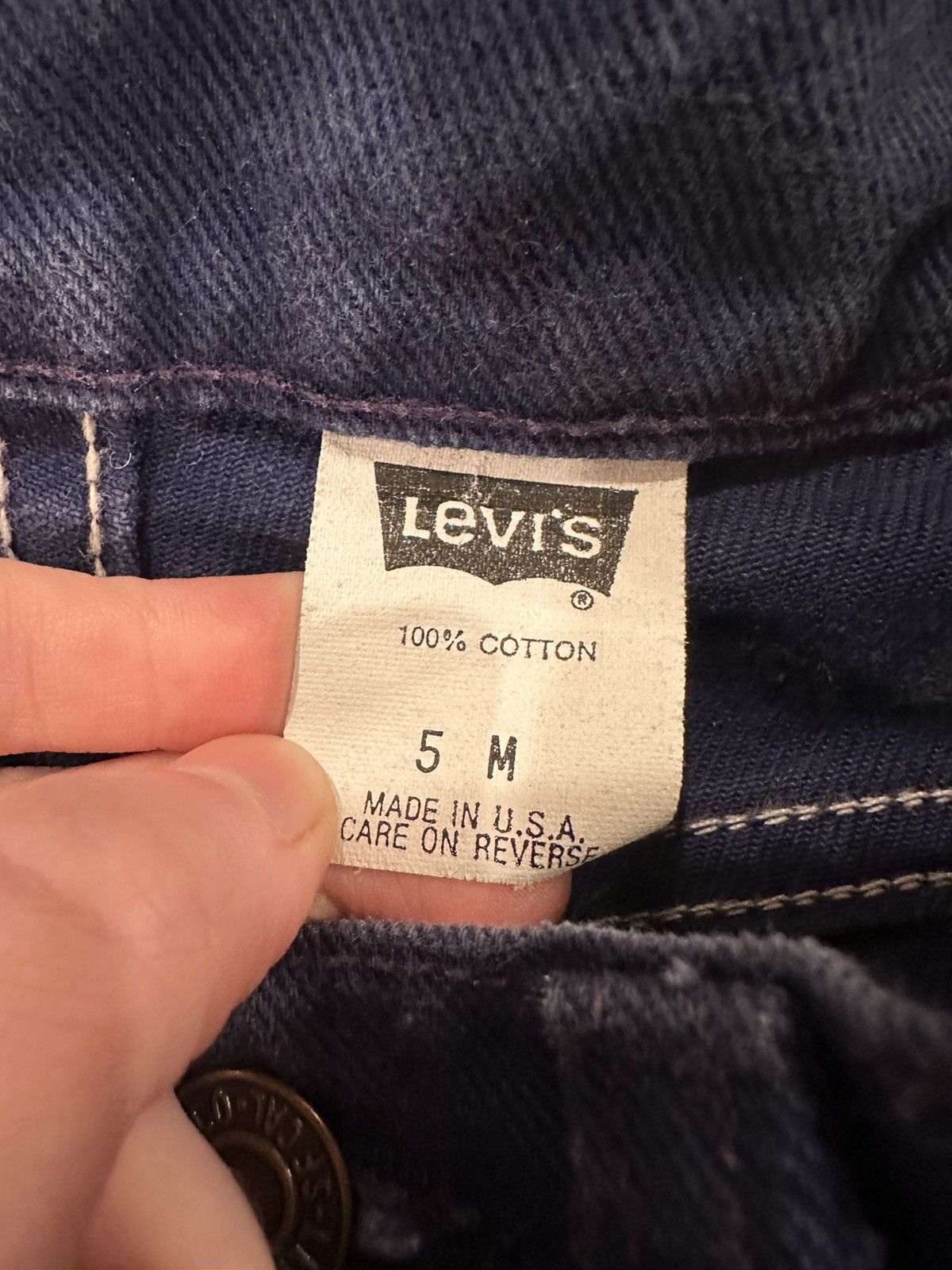 Levi's Vintage Clothing Vintage 90s Levis Dark Wash Jeans Size 5 M Size 24" / US 00 / IT 34 - 4 Thumbnail