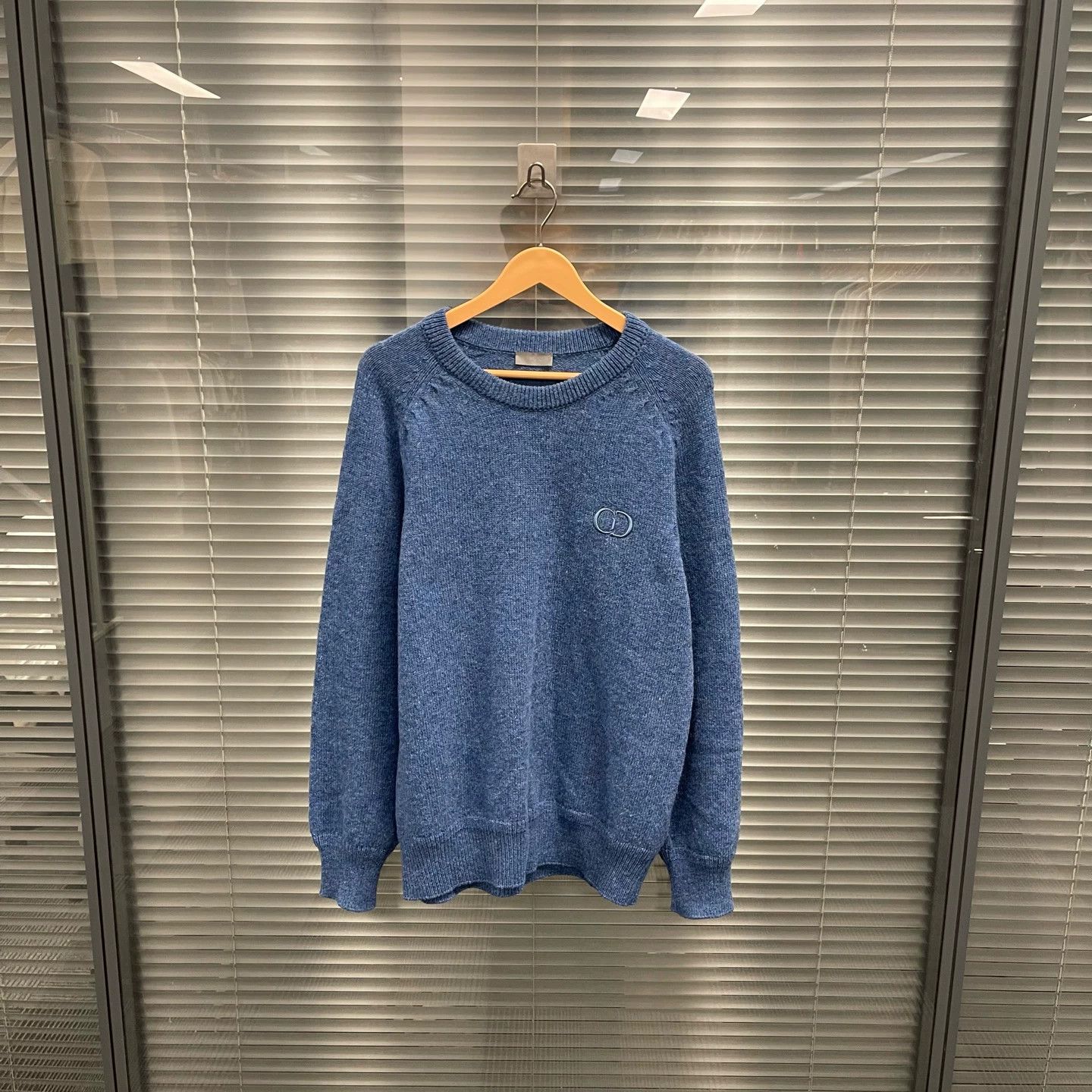 Dior Dior CD Embroidered Logo Knit Sweater L Size Size US L / EU 52-54 / 3 - 1 Thumbnail