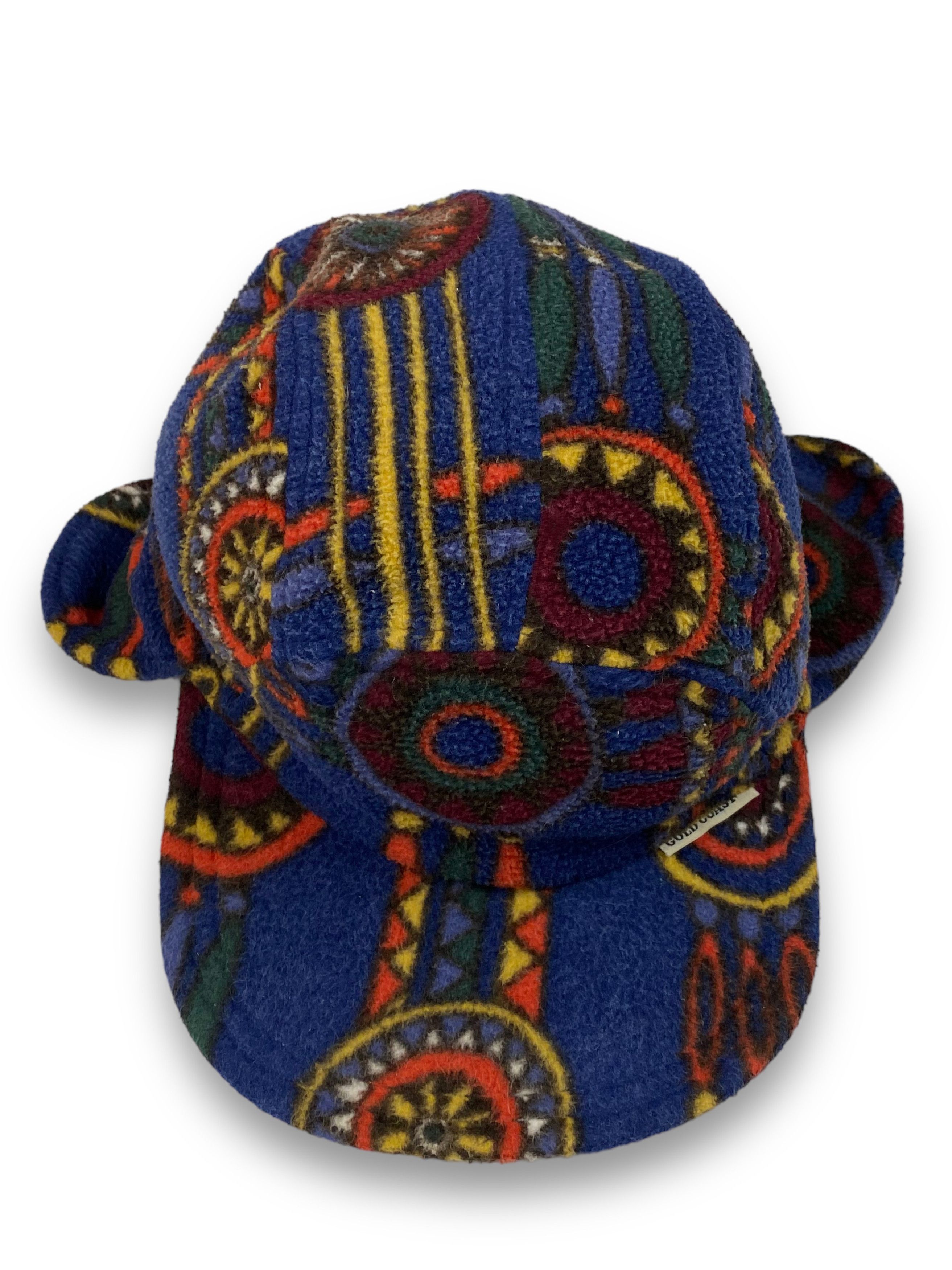 Vintage Vintage GOLD COAST Crazy Print Abstract Y2k 5 Panel Cap M684 Size ONE SIZE - 6 Thumbnail