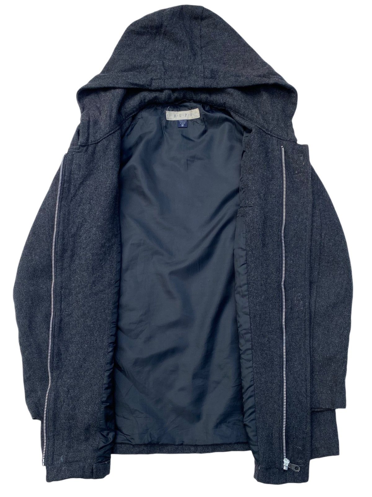 Japanese Brand × Vintage Vtg H.U.F.E Wool Jacket Zip Up Size US L / EU 52-54 / 3 - 2 Thumbnail