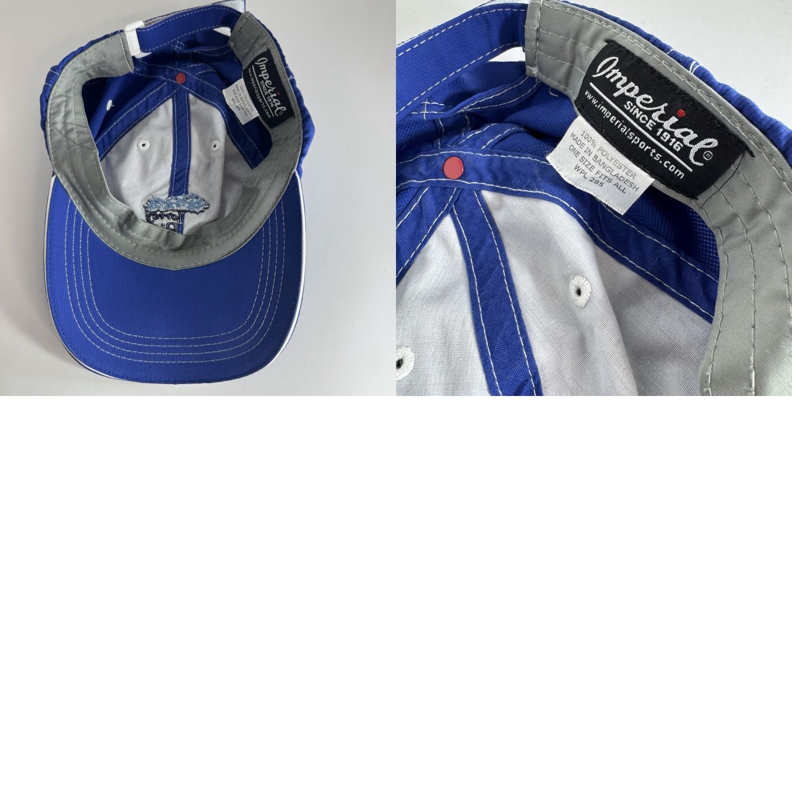 Imperial Imperial Ball Cap Hat Adjustable Torrey Pines Blue Trees Golf Logo Men Baseball Cap Size ONE SIZE - 8 Thumbnail