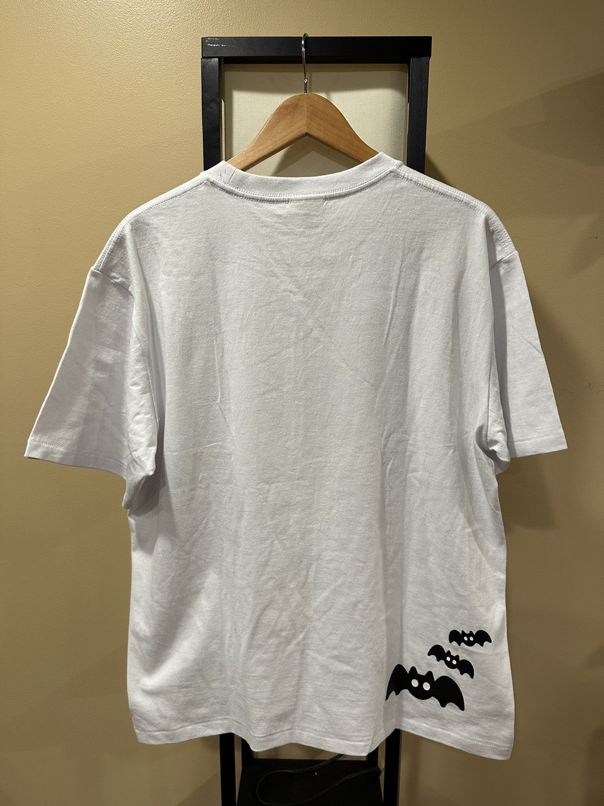 Bape Bape Baby Milo Halloween Bones / Bats White T-Shirt Size US XL / EU 56 / 4 - 2 Thumbnail