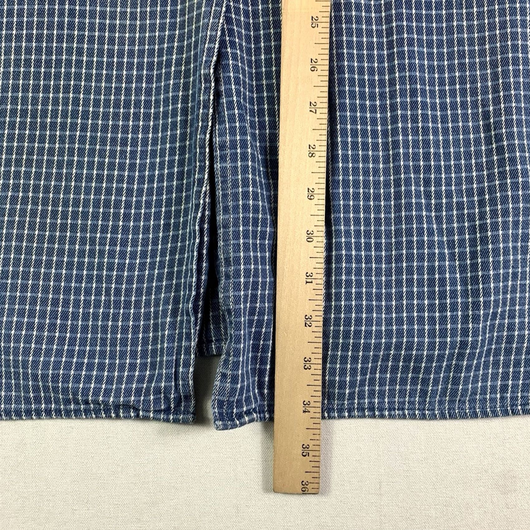 Vintage vtg Marsh Landing II Shirt Womens 3X chambray Mandarin collar button up Workwear Size XXL / US 16-18 / IT 52-54 - 6 Thumbnail