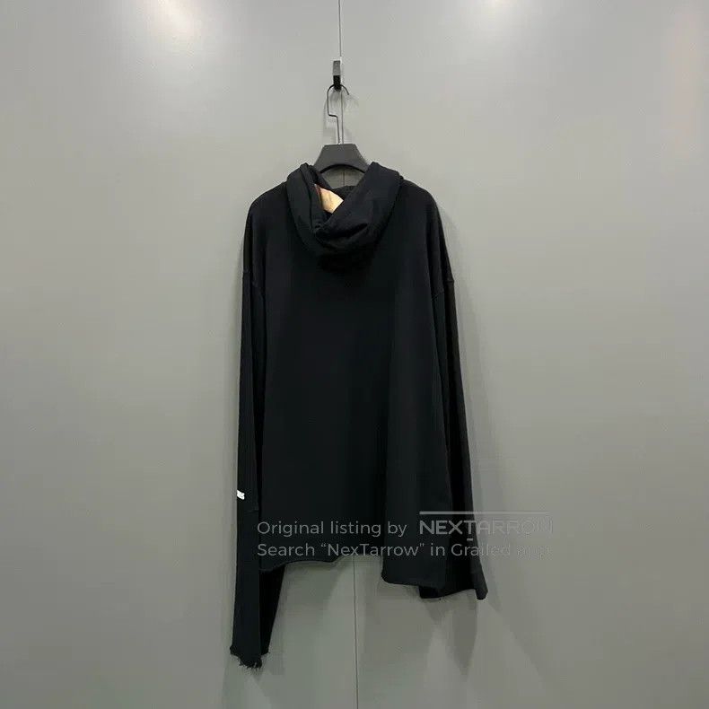 Raf Simons Raf Simons Black irregular hoodie Size US S / EU 44-46 / 1 - 2 Thumbnail