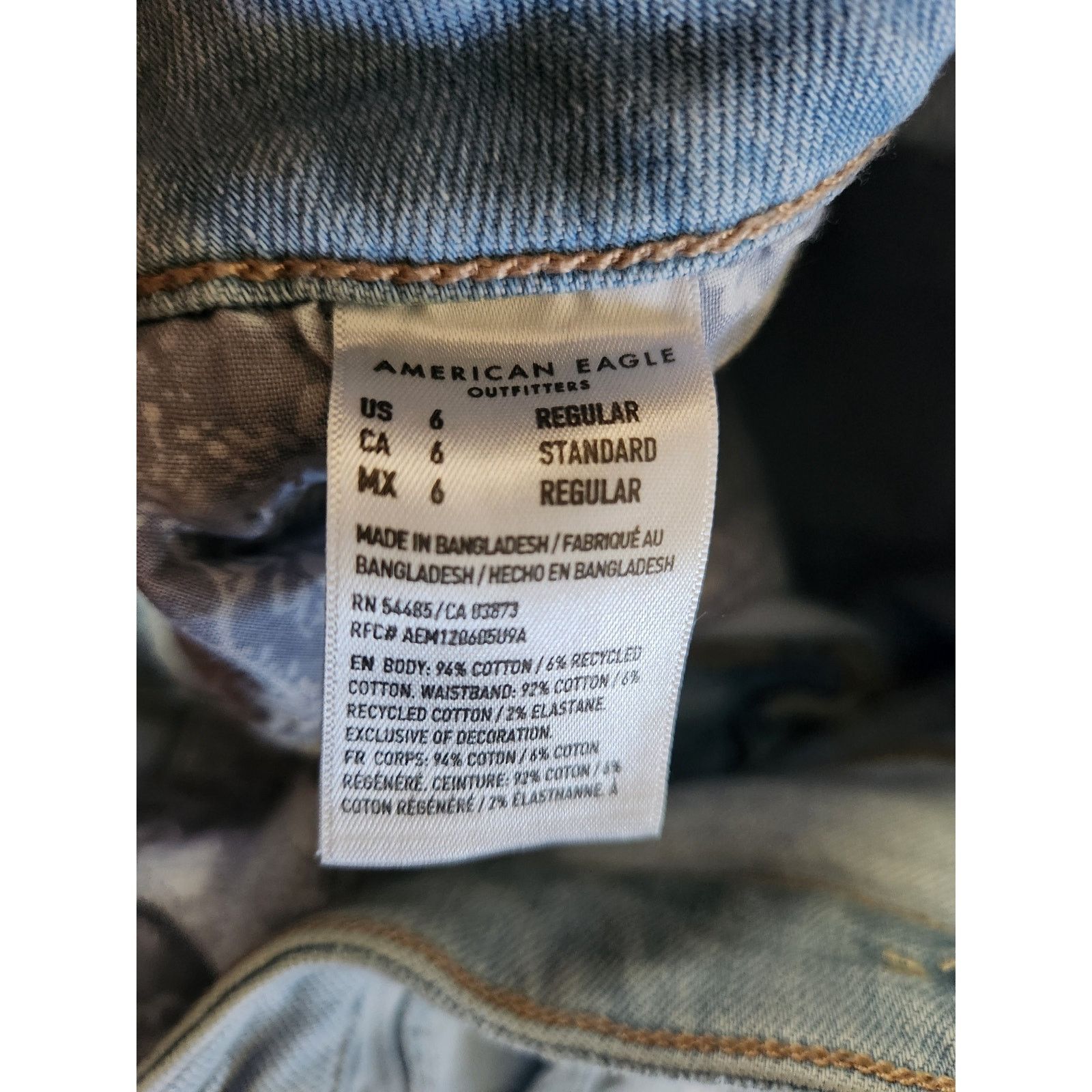 American Eagle Outfitters American Eagle Women's Distressed High Waisted Denim Jeans-6 Size 28" / US 6 / IT 42 - 10 Thumbnail