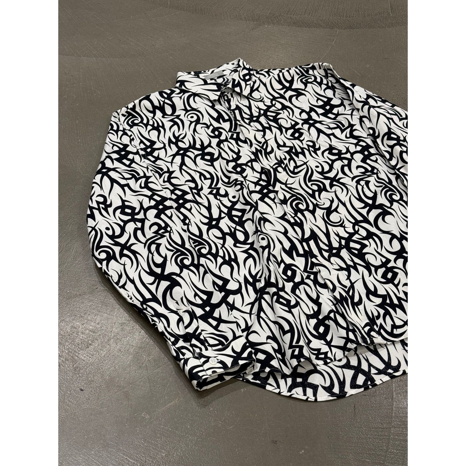 Dior 2010s Dior by Kris Van Assche tribal flame shirt Size S / US 4 / IT 40 - 2 Thumbnail