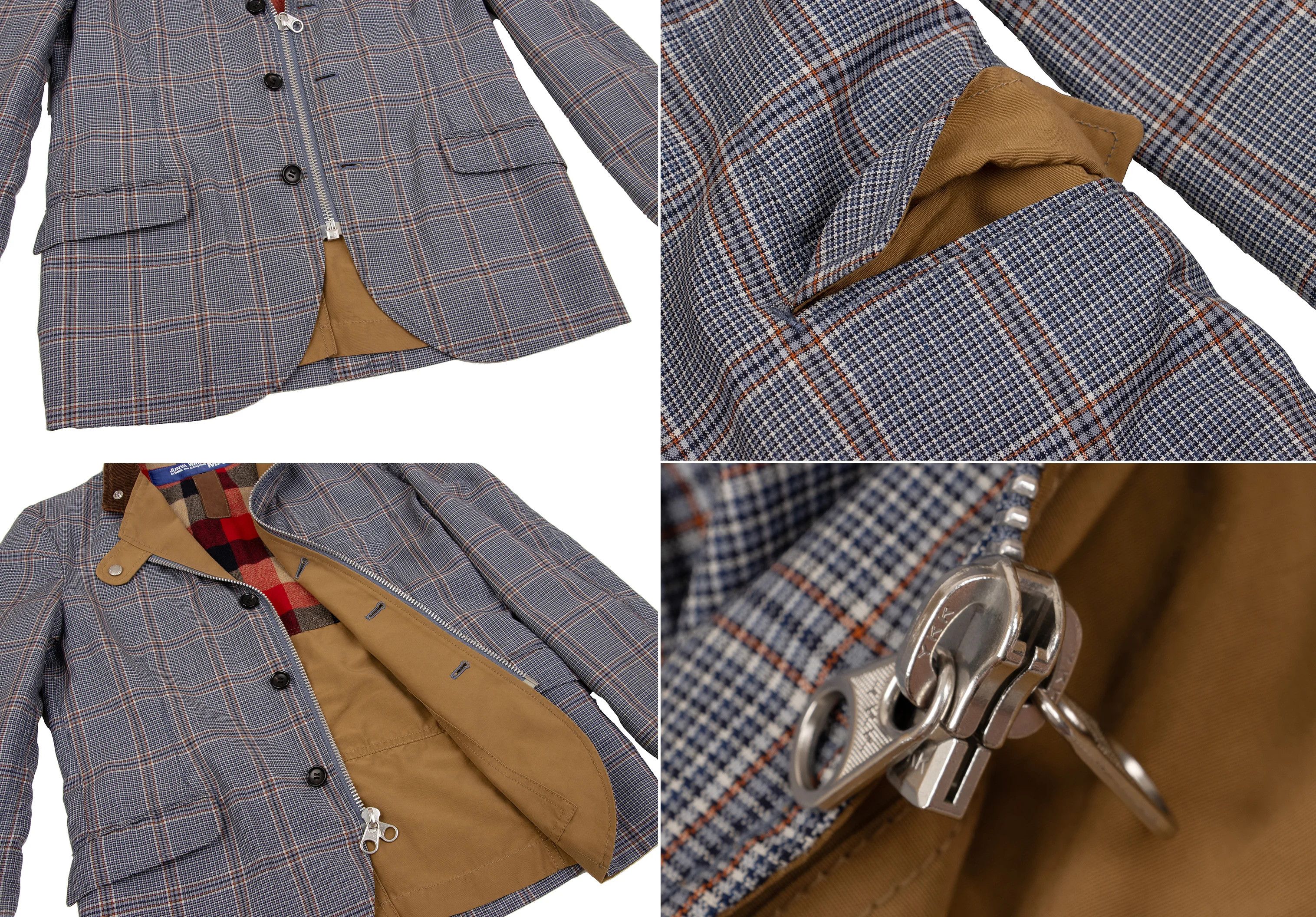 Junya Watanabe Reversible 2-Way Jacket Blouson in Blue and Brown, Size XS Size US XS / EU 42 / 0 - 7 Thumbnail