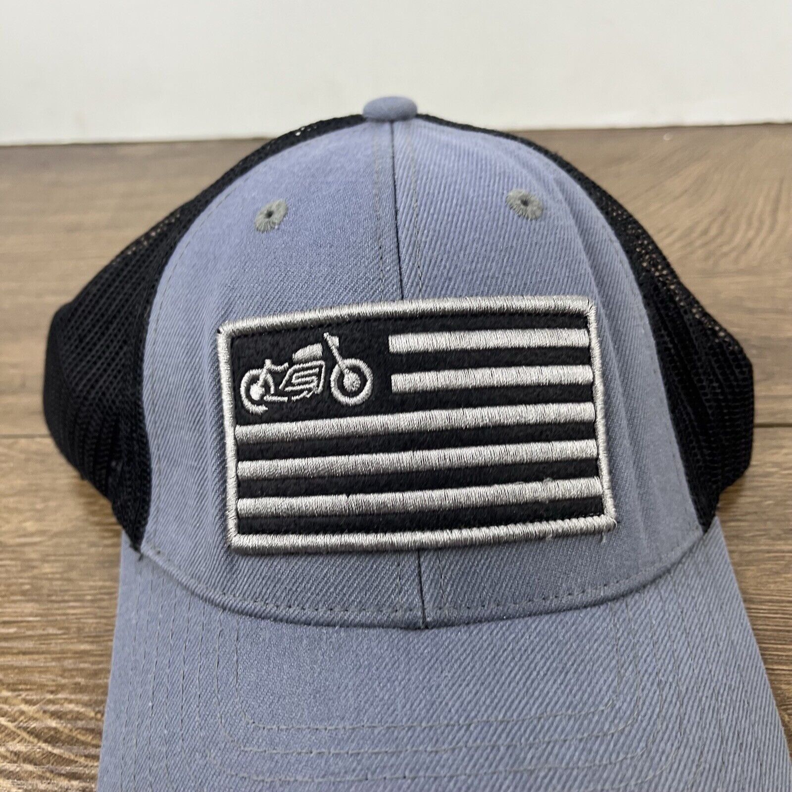 Other Scothc & Iron Motorcycle Hat Snapback Hat Blue Adjustable Ha Size ONE SIZE - 6 Thumbnail