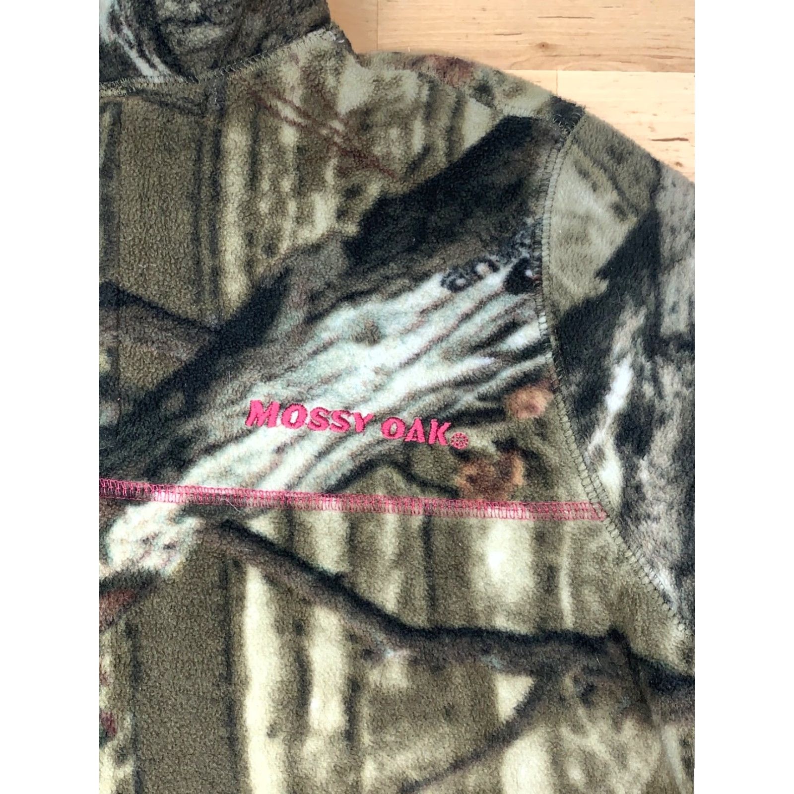Vintage Mossy Oak Break Up Infinity 1/4 Zip Pullover Jacket Camouflage Fleece Zip Co Size S / US 4 / IT 40 - 3 Thumbnail