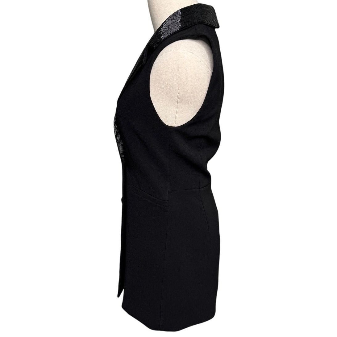 Alice + Olivia Alice + Olivia Carlena Tuxedo Romper Blazer beaded size 2 Size 26" / US 2 / IT 38 - 7 Thumbnail