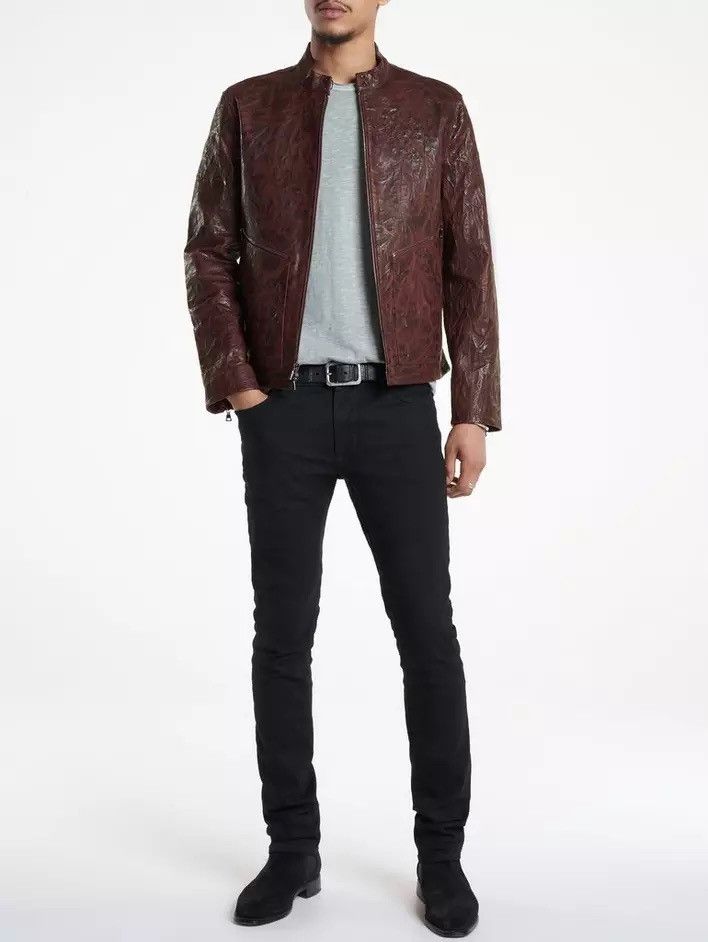 John Varvatos Vicarage racer leather jacket. Size EU 48 USA 38 Size US M / EU 48-50 / 2 - 6 Thumbnail