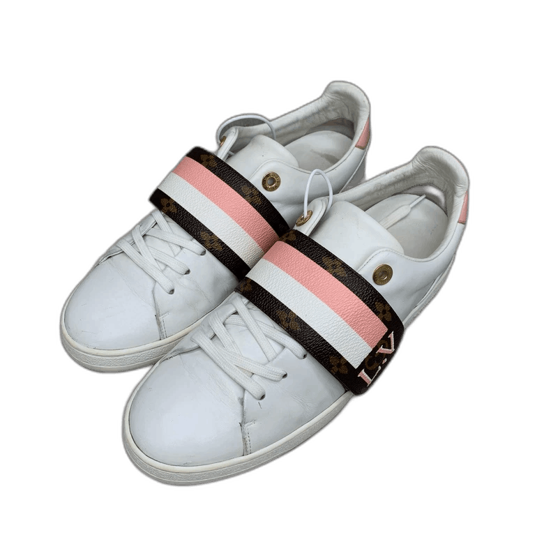 Louis Vuitton White Pink Velcro Sneakers Size 38.5 Size US 8 / IT 38 - 1 Thumbnail
